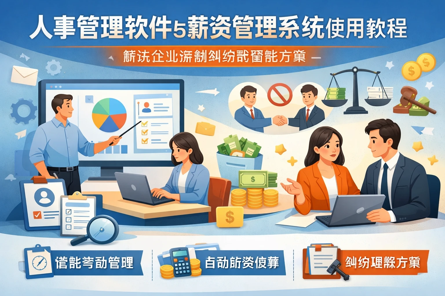 人事管理软件与薪资管理系统使用教程：解决企业薪酬纠纷的智能方案