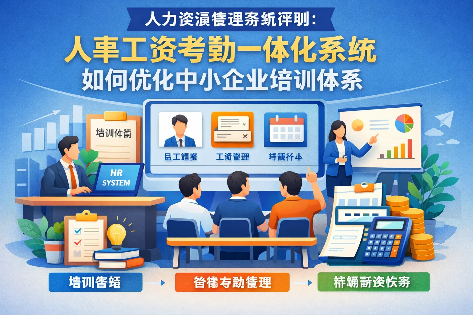 人力资源管理系统评测：人事工资考勤一体化系统如何优化中小企业培训体系