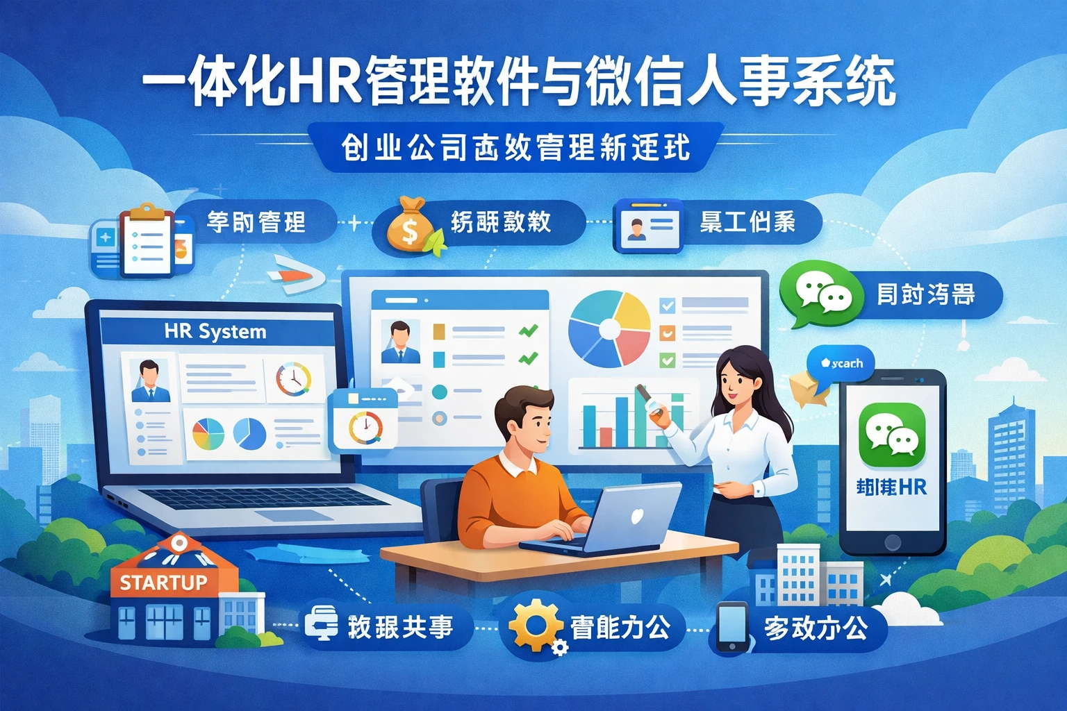 一体化HR管理软件与微信人事系统:创业公司高效管理新范式