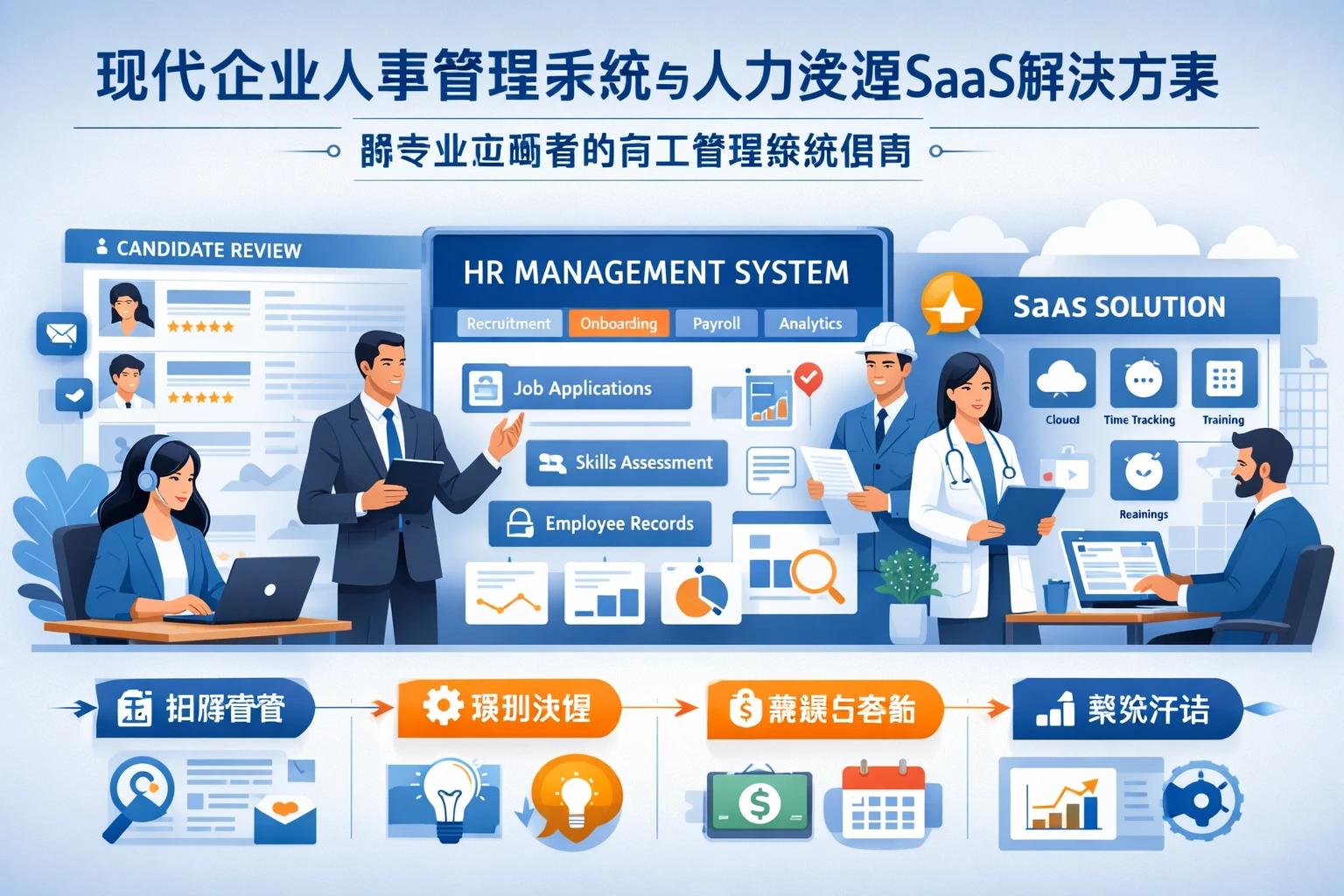 现代企业人事管理系统与人力资源SaaS解决方案：跨专业应聘者的员工管理系统指南