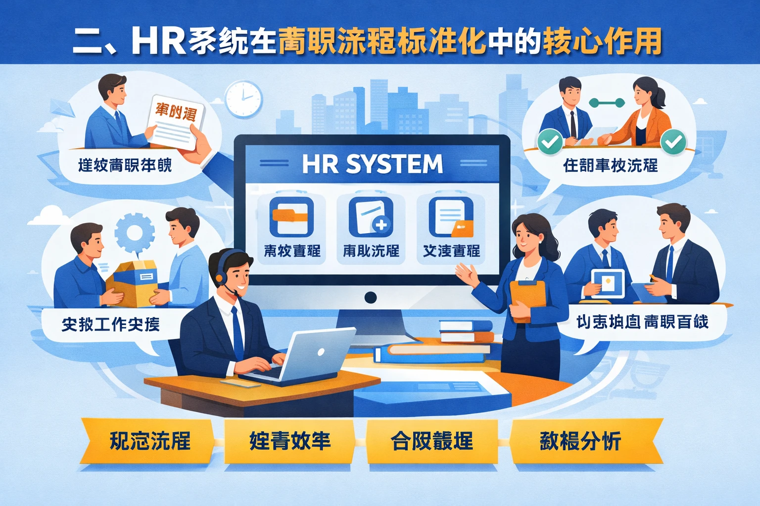 二、HR系统在离职流程标准化中的核心作用