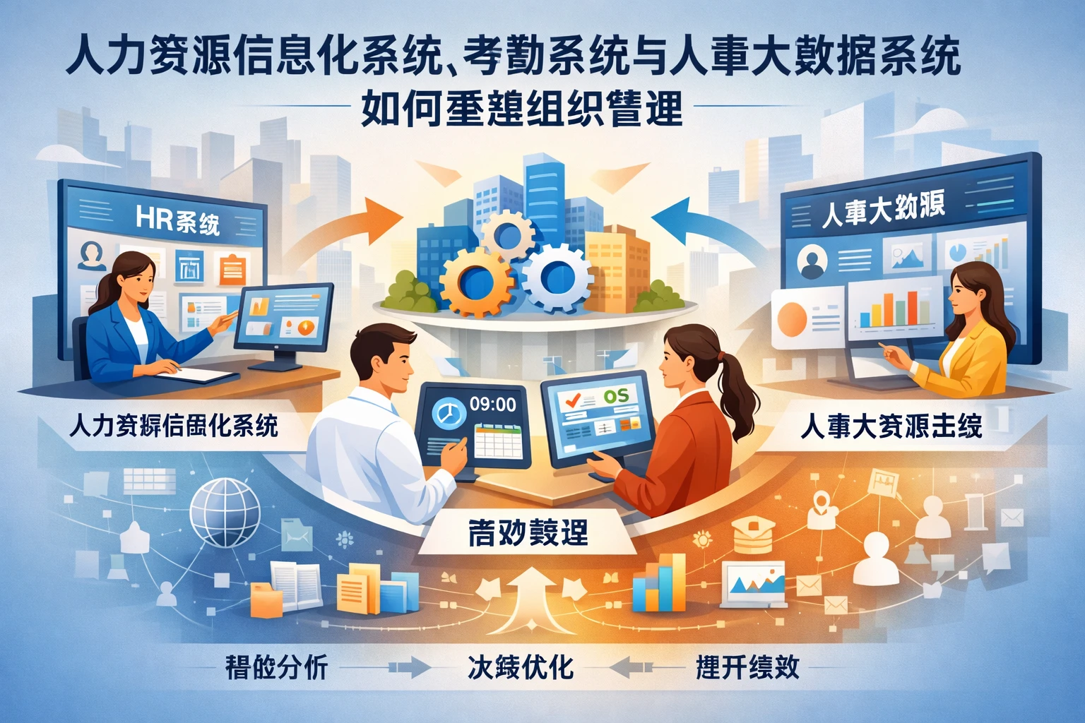 人力资源信息化系统、考勤系统与人事大数据系统如何重塑组织管理