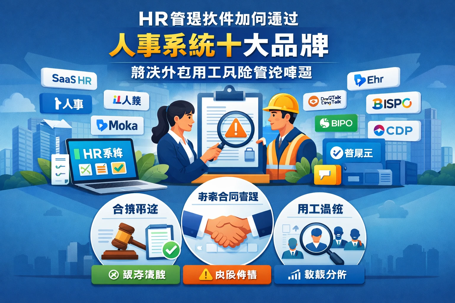 HR管理软件如何通过人事系统十大品牌解决外包用工风险管控难题