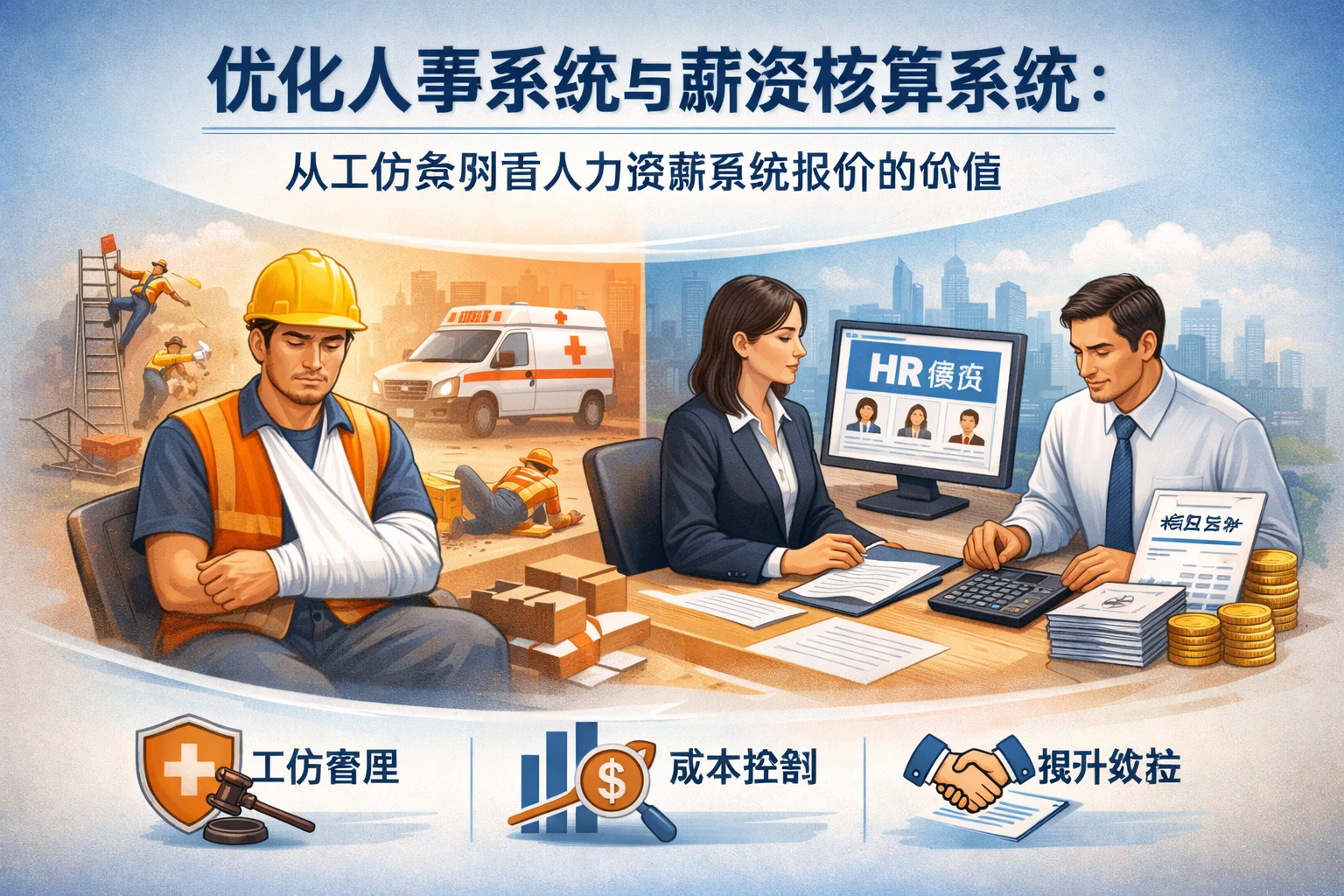 优化人事系统与薪资核算系统：从工伤案例看人力资源系统报价的价值