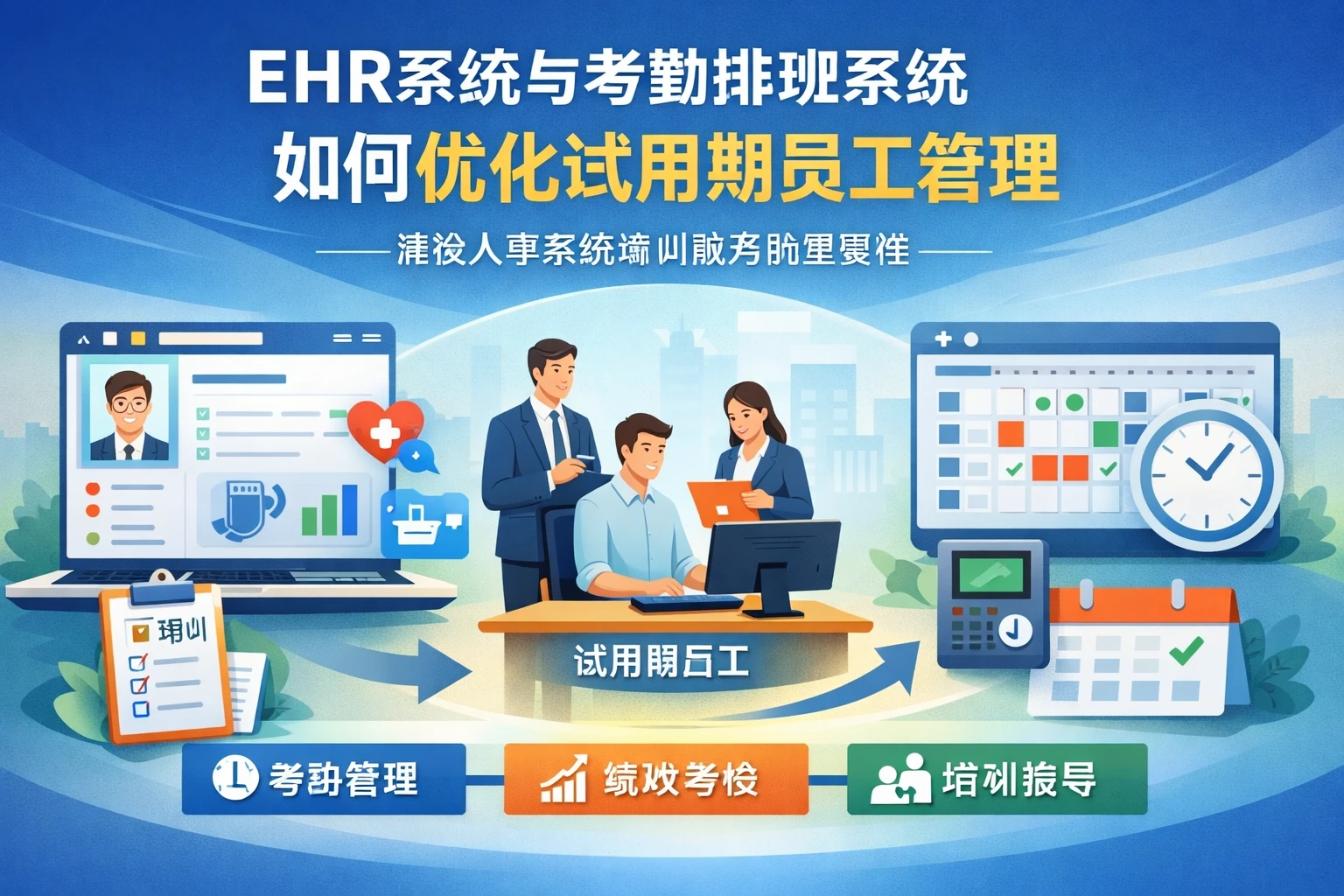 EHR系统与考勤排班系统如何优化试用期员工管理——兼谈人事系统培训服务的重要性