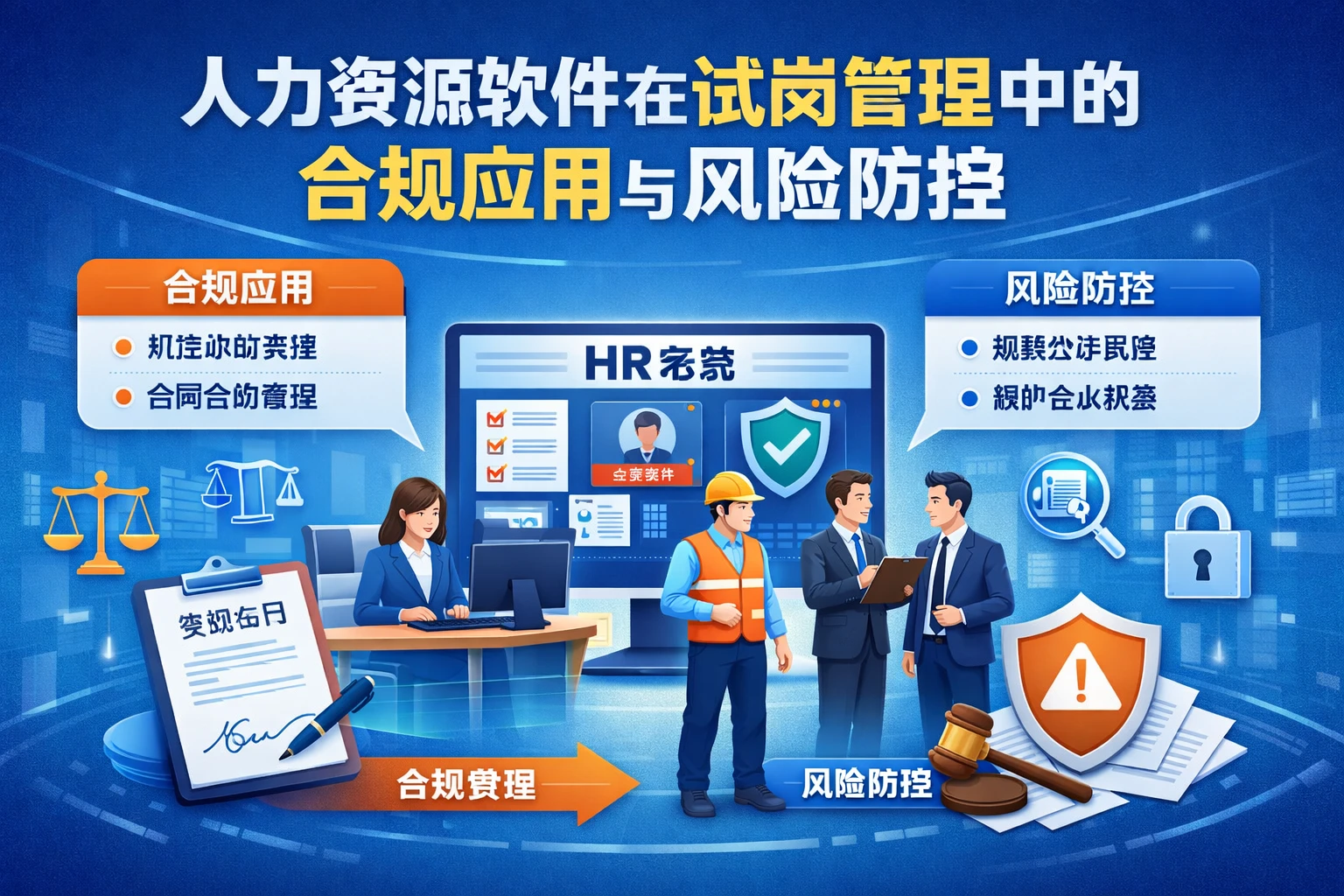 人力资源软件在试岗管理中的合规应用与风险防控