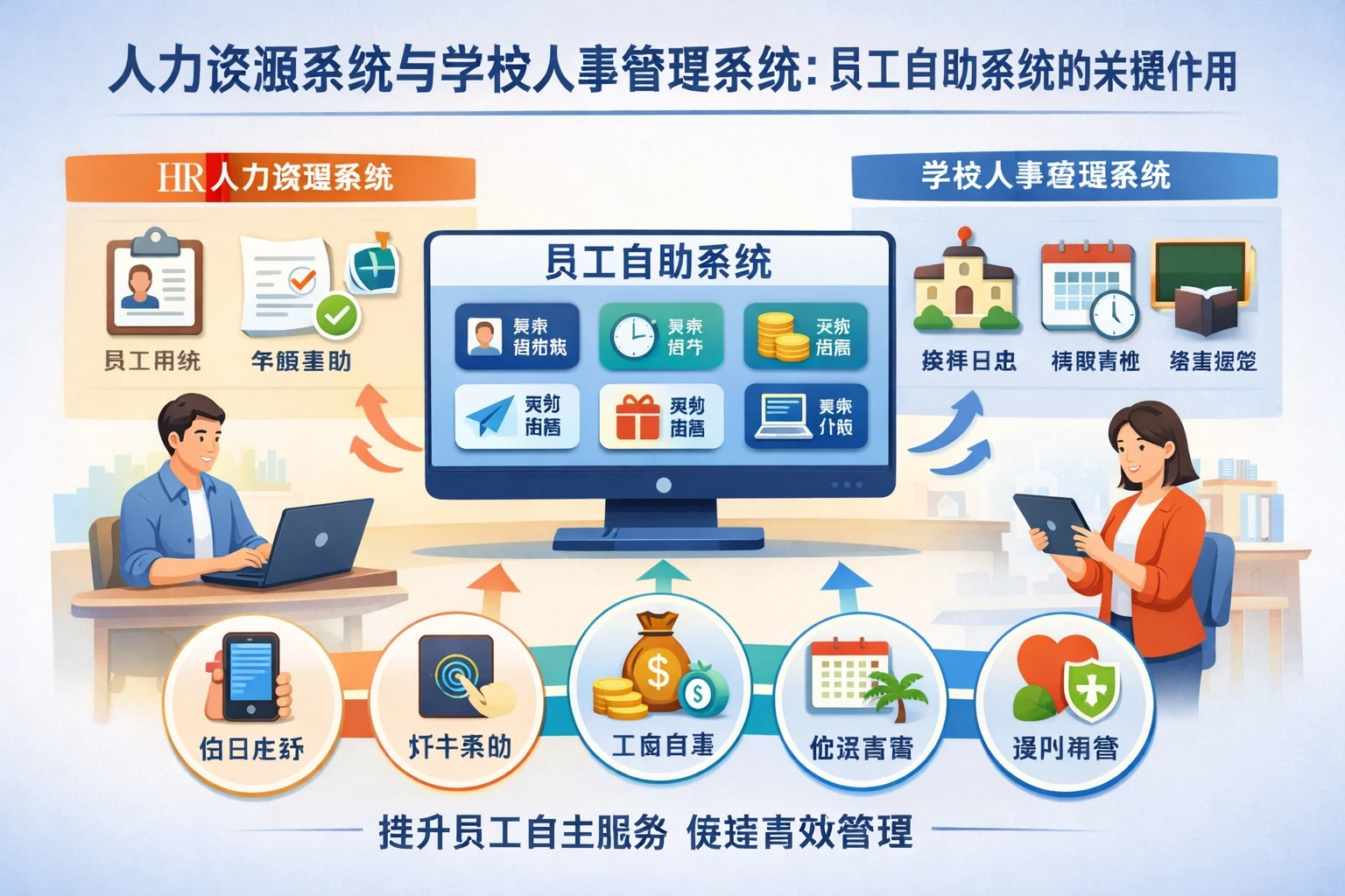 人力资源系统与学校人事管理系统:员工自助系统的关键作用