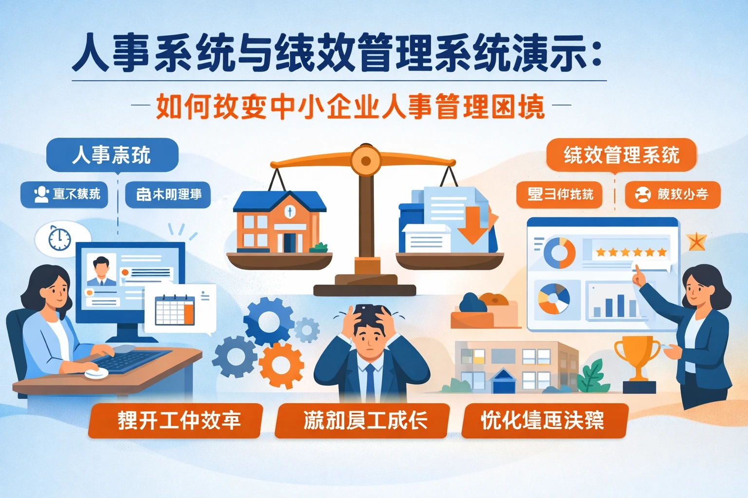 人事系统与绩效管理系统演示：如何改变中小企业人事管理困境