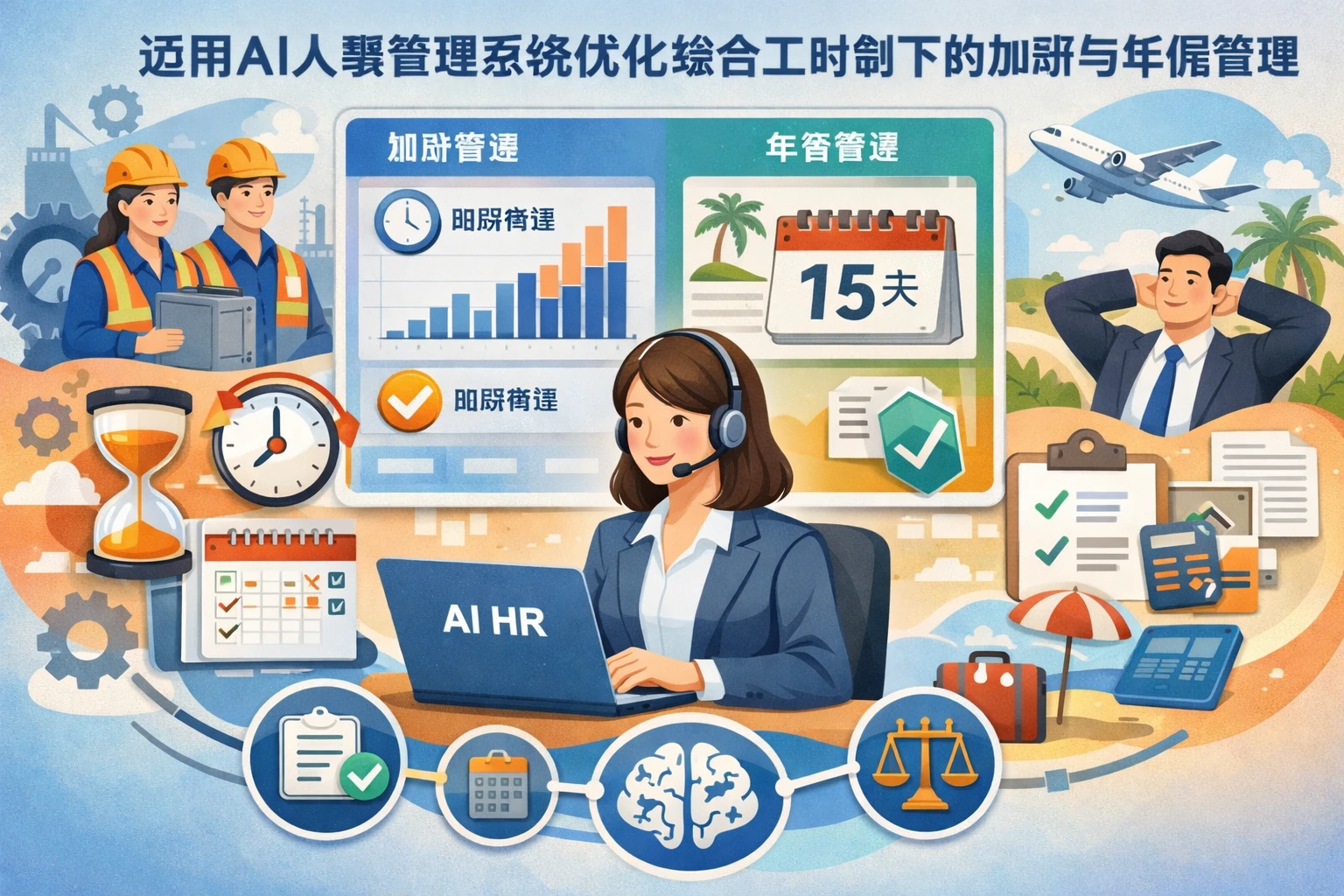 运用AI人事管理系统优化综合工时制下的加班与年假管理