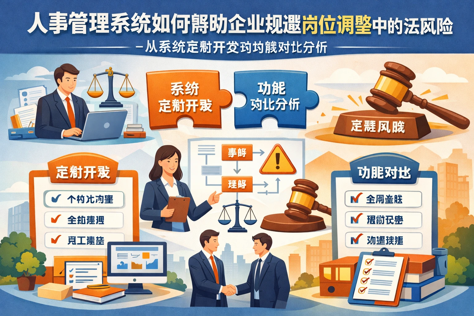 人事管理系统如何帮助企业规避岗位调整中的法律风险——从系统定制开发到功能对比分析