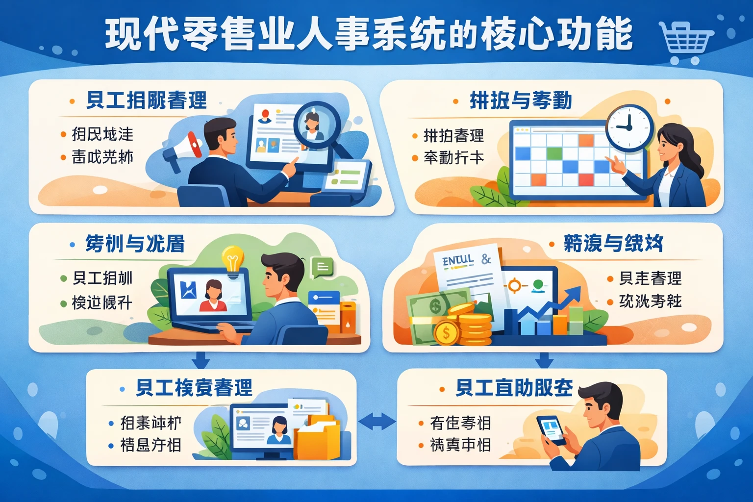 现代零售业人事系统的核心功能