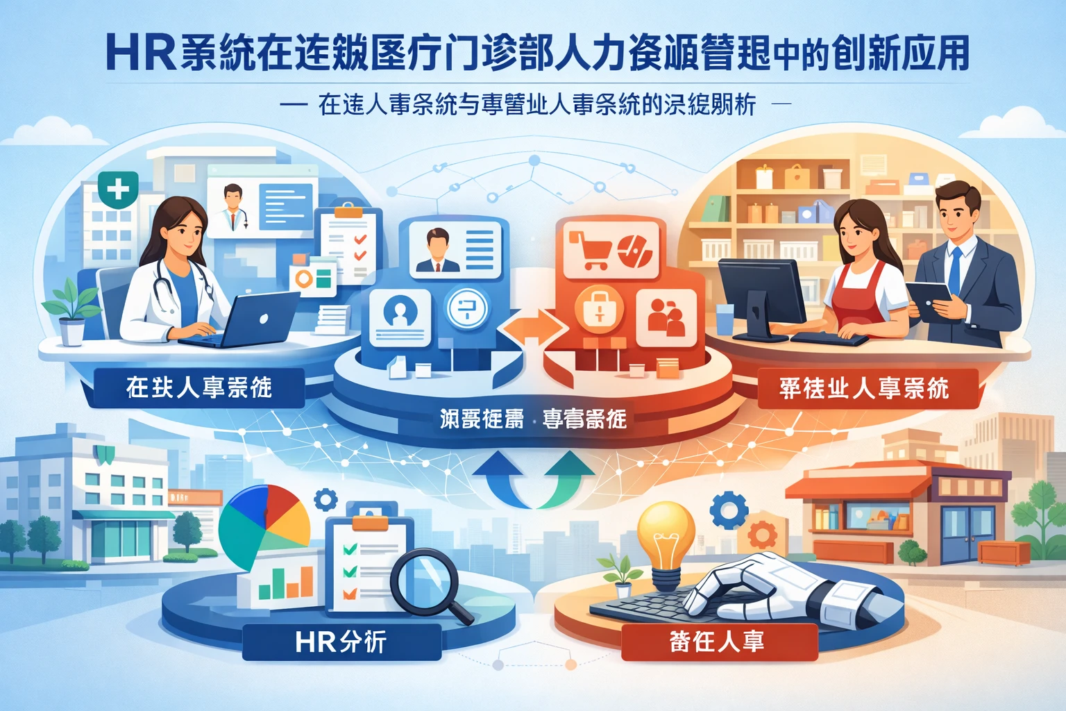 HR系统在连锁医疗门诊部人力资源管理中的创新应用——在线人事系统与零售业人事系统的深度解析