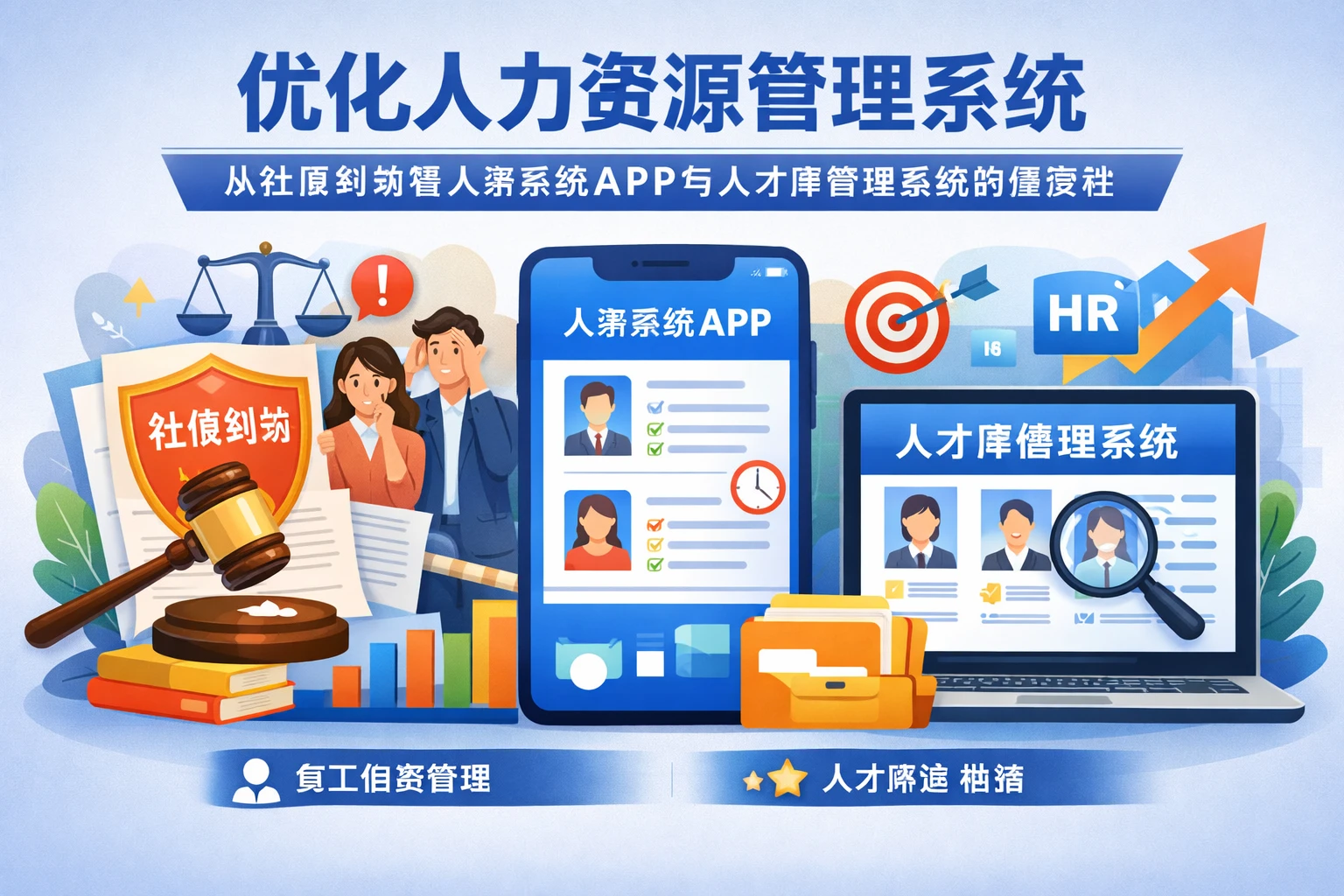 优化人力资源管理系统：从社保纠纷看人事系统APP与人才库管理系统的重要性