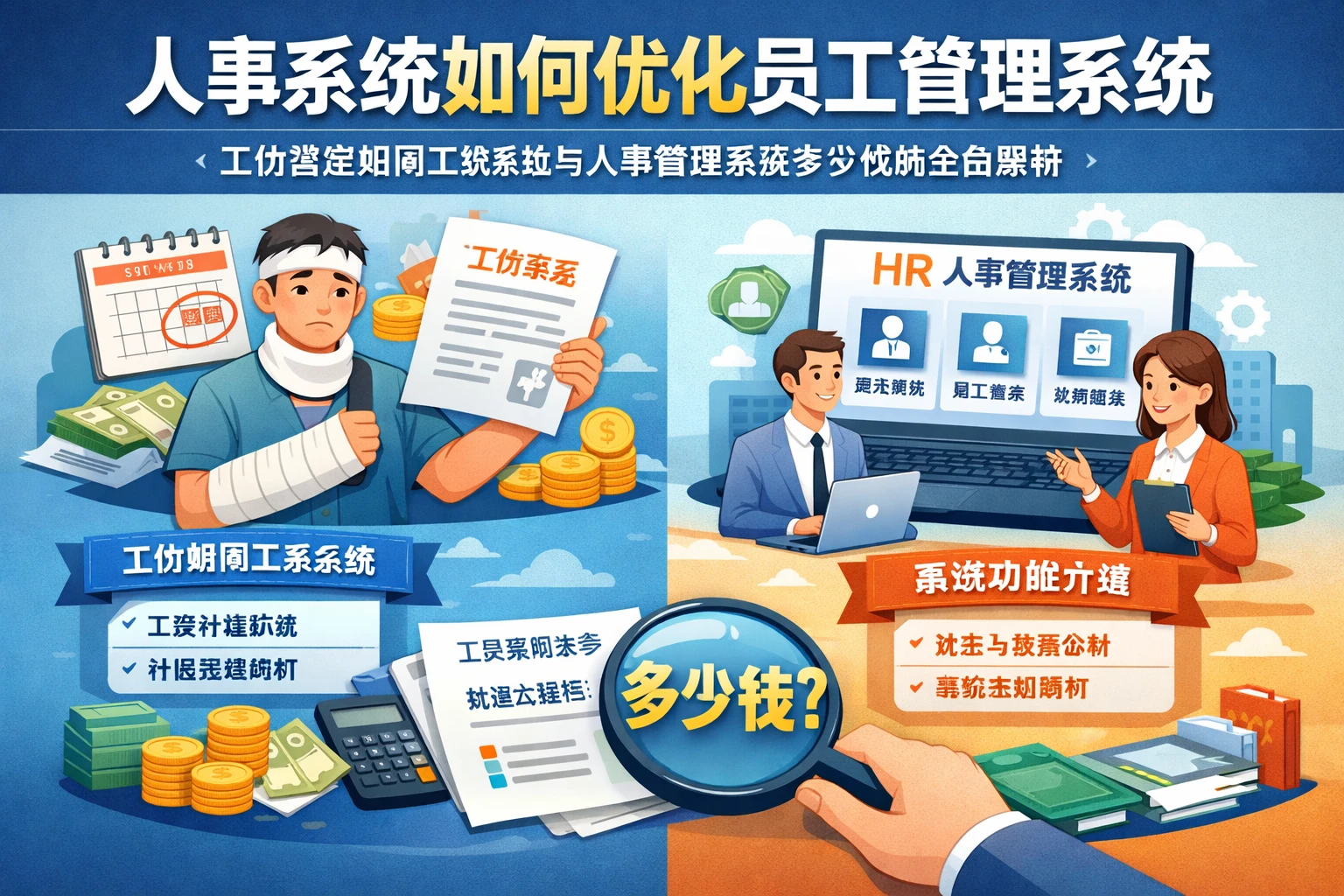 人事系统如何优化员工管理系统:工伤鉴定期间工资发放与人事管理系统多少钱的全面解析