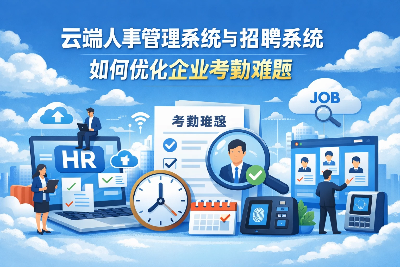 云端人事管理系统与招聘系统如何优化企业考勤难题