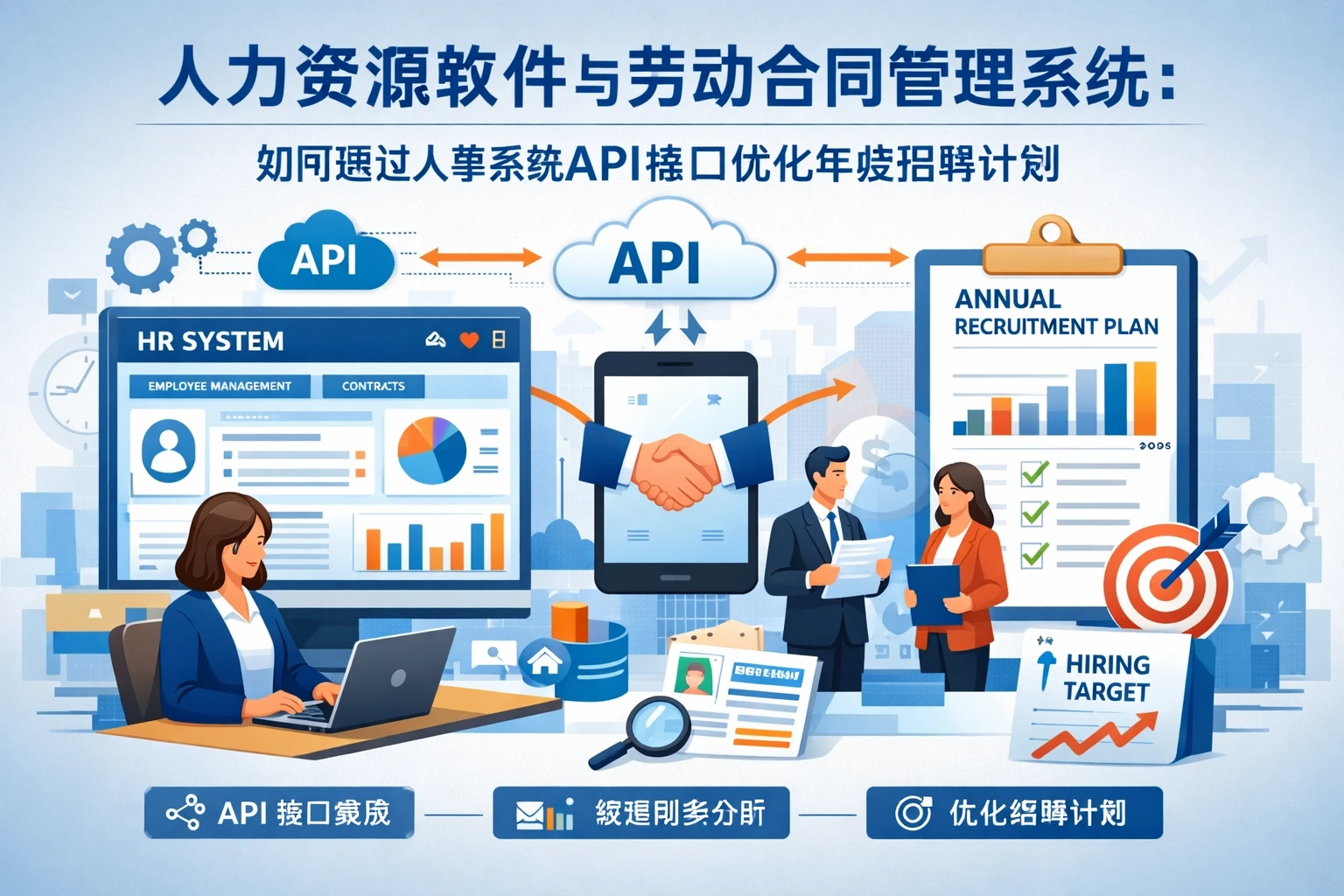 人力资源软件与劳动合同管理系统：如何通过人事系统API接口优化年度招聘计划