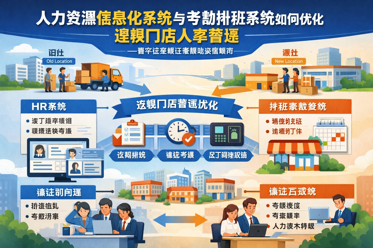人力资源信息化系统与考勤排班系统如何优化连锁门店人事管理——基于企业搬迁案例的深度解析