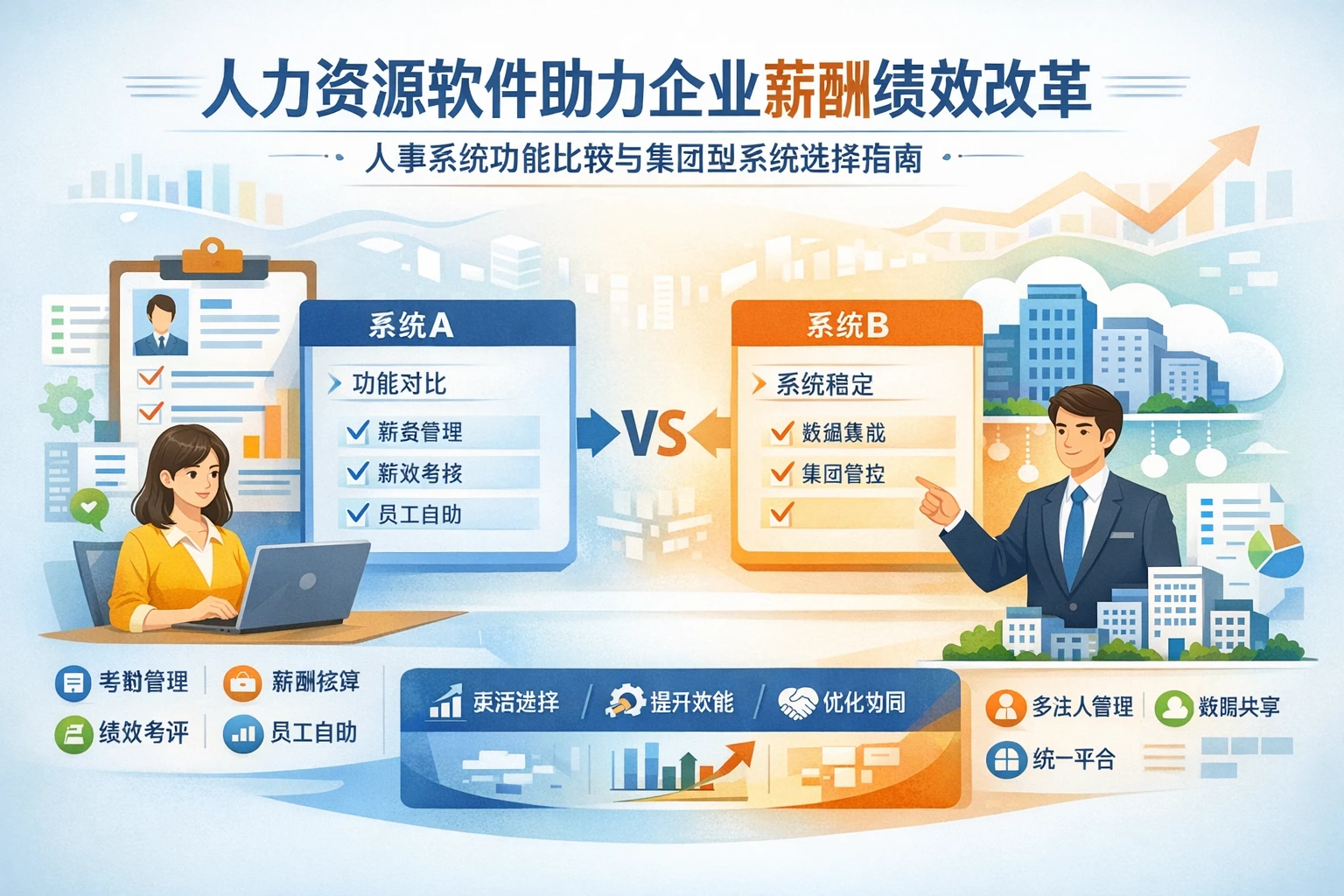 人力资源软件助力企业薪酬绩效改革：人事系统功能比较与集团型系统选择指南