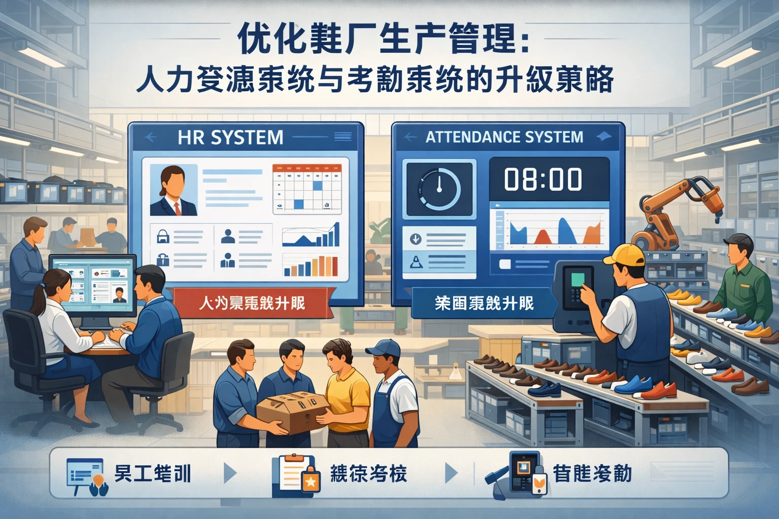 优化鞋厂生产管理：人力资源系统与考勤系统的升级策略