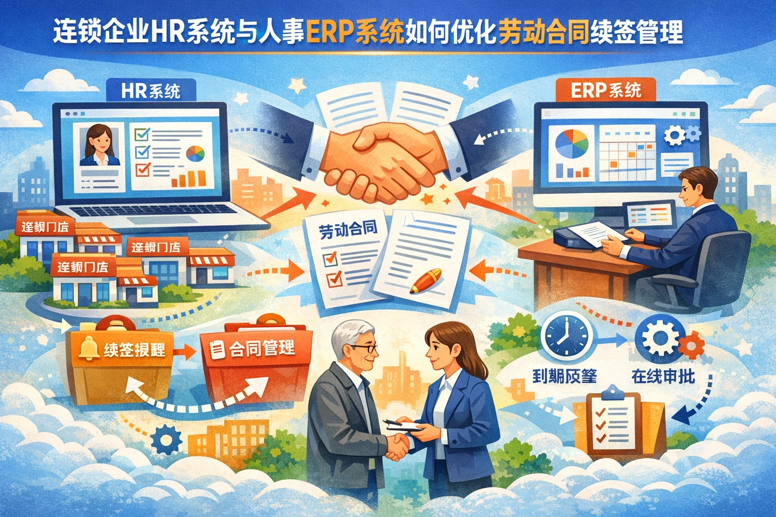 连锁企业HR系统与人事ERP系统如何优化劳动合同续签管理