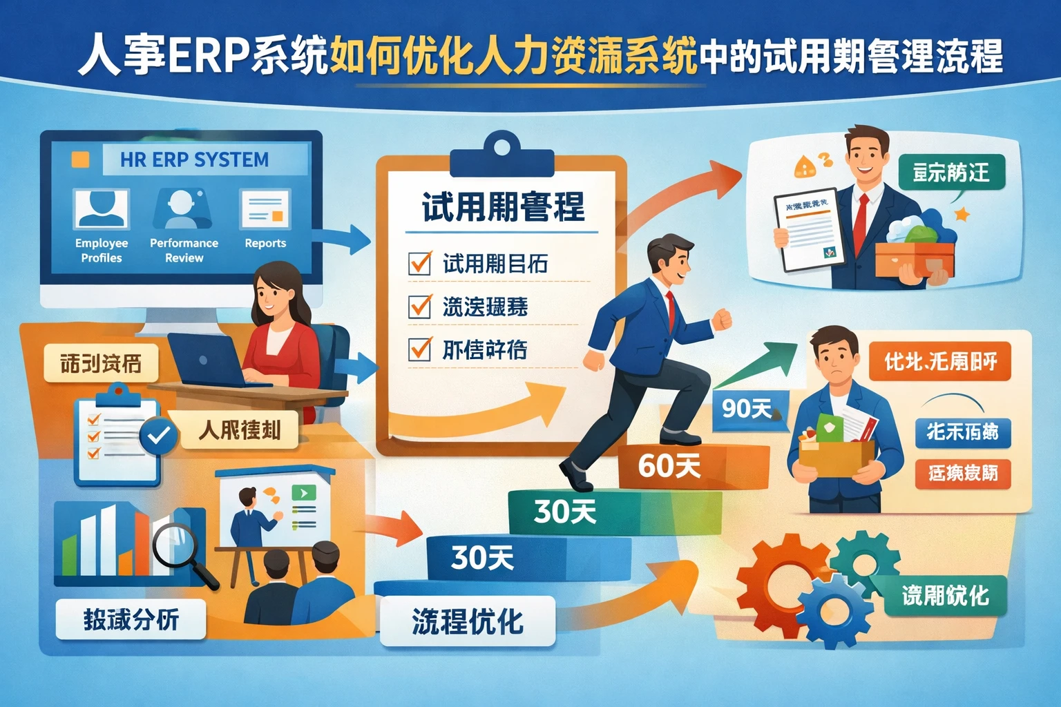 人事ERP系统如何优化人力资源系统中的试用期管理流程