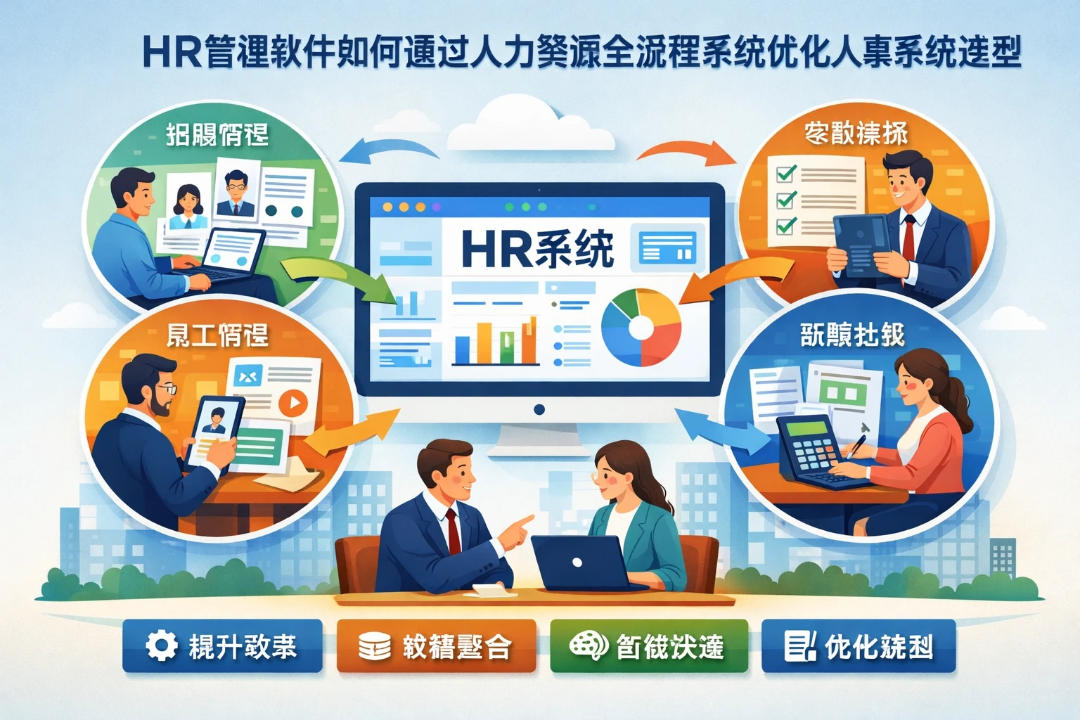 HR管理软件如何通过人力资源全流程系统优化人事系统选型