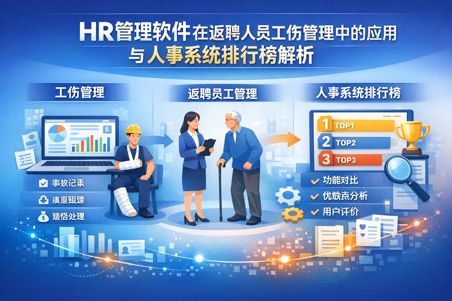 HR管理软件在返聘人员工伤管理中的应用与人事系统排行榜解析