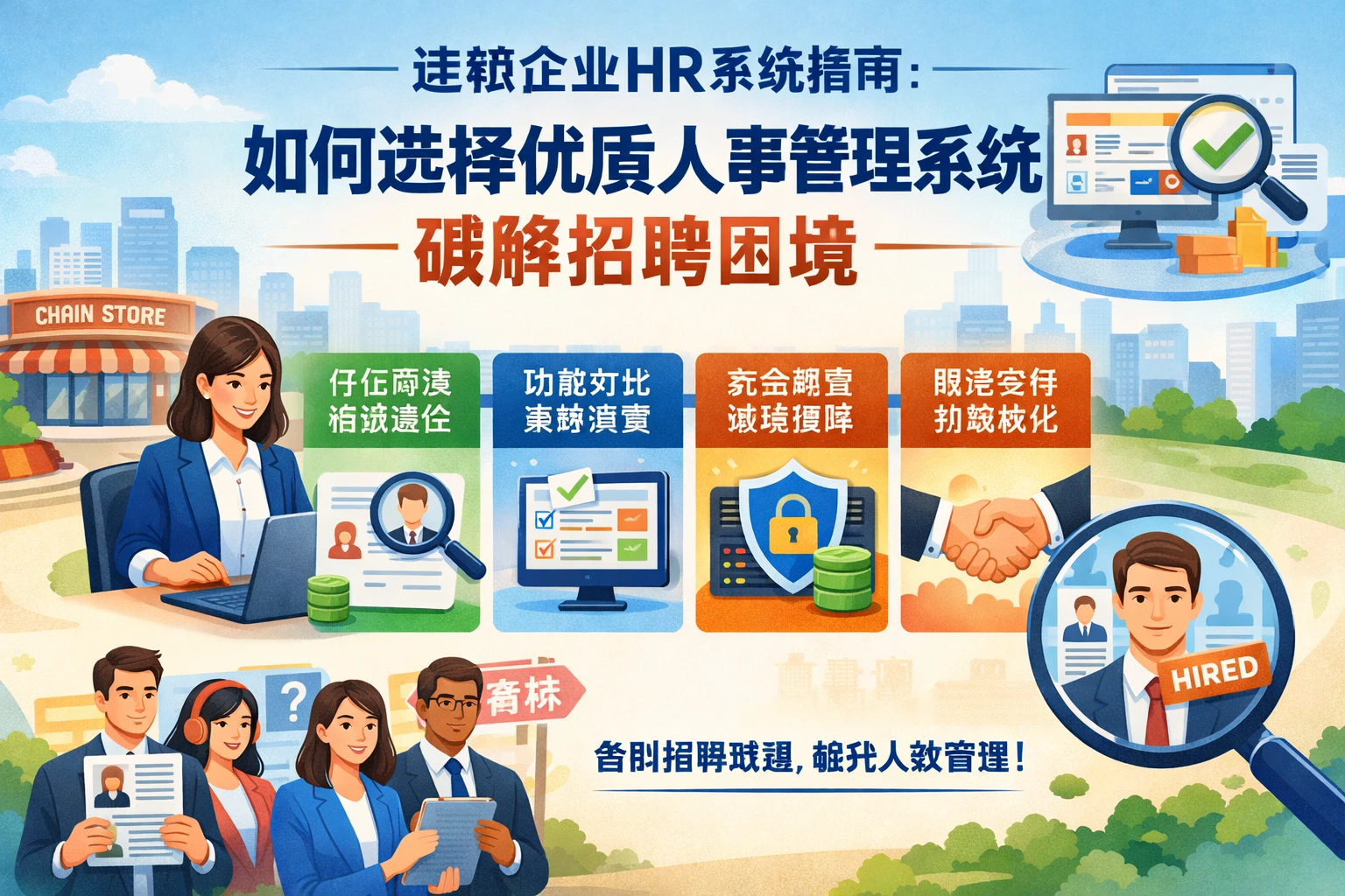 连锁企业HR系统指南：如何选择优质人事管理系统破解招聘困境