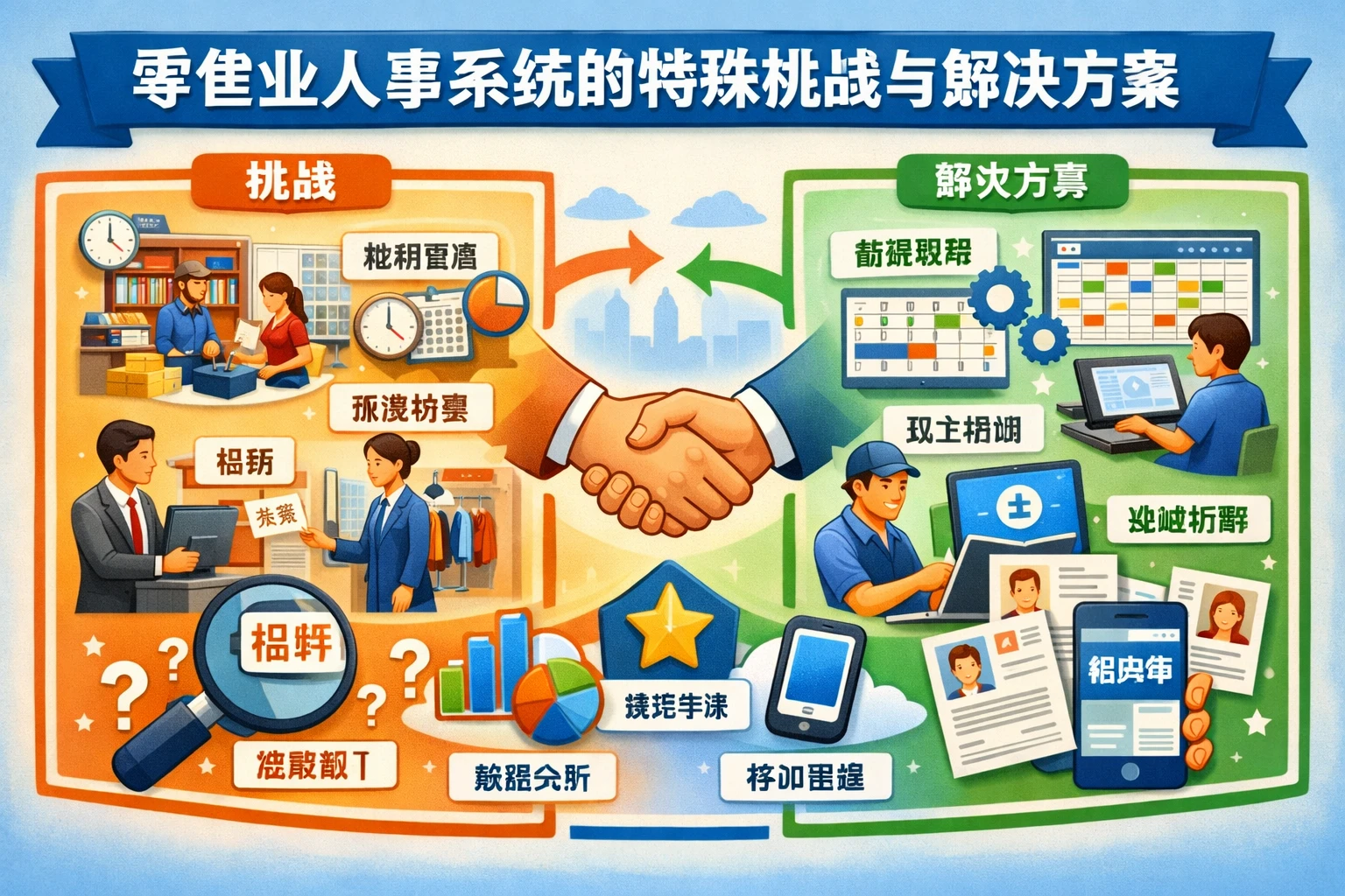 零售业人事系统的特殊挑战与解决方案