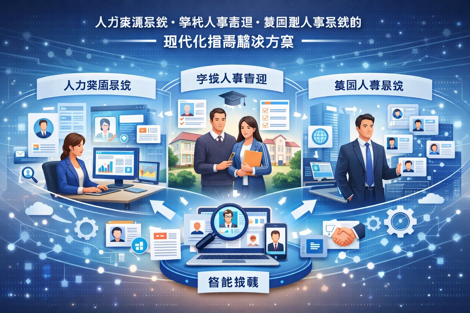 人力资源系统、学校人事管理系统与集团型人事系统的现代化招聘解决方案