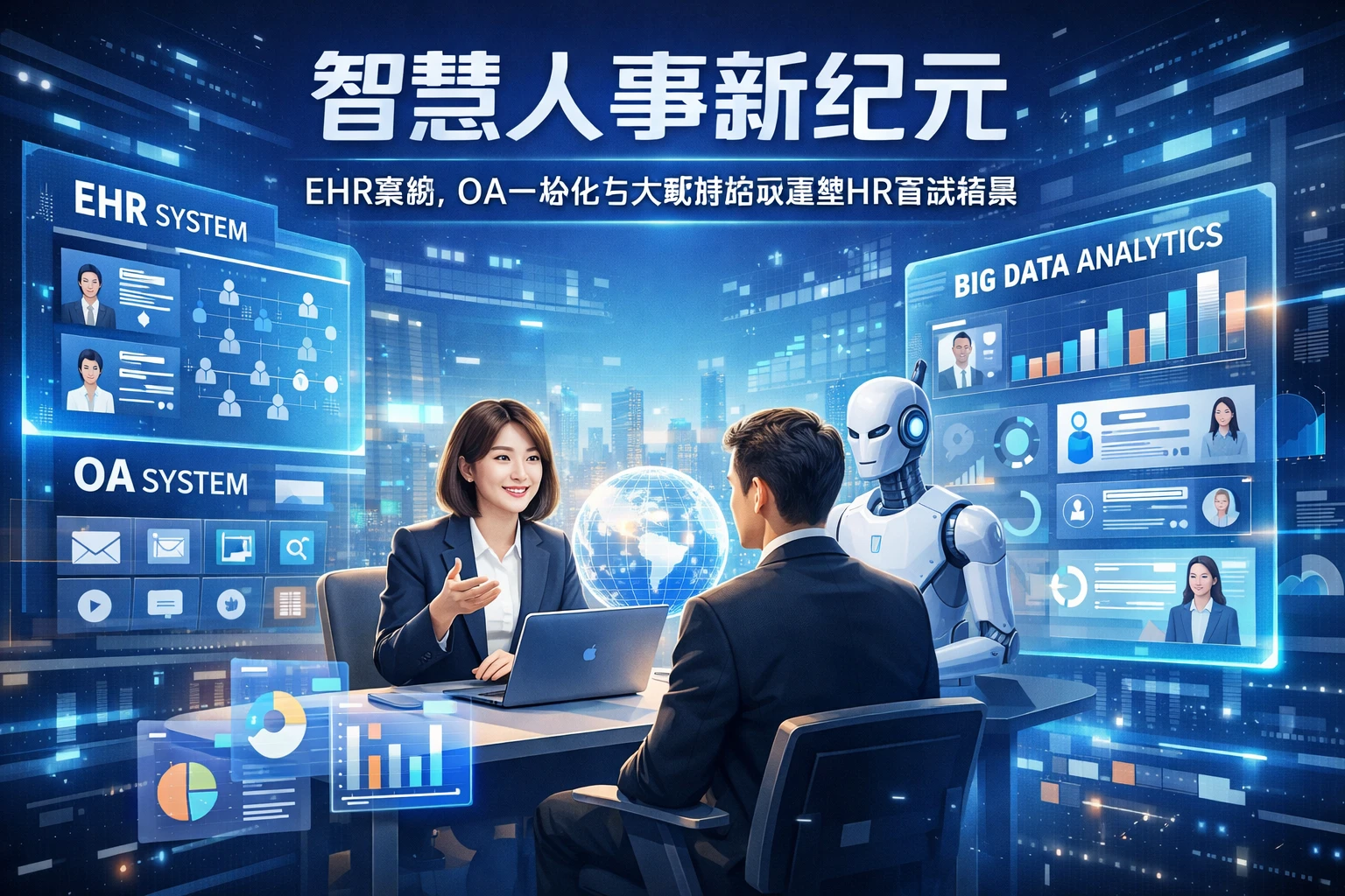 智慧人事新纪元：EHR系统、OA一体化与大数据如何重塑HR面试场景