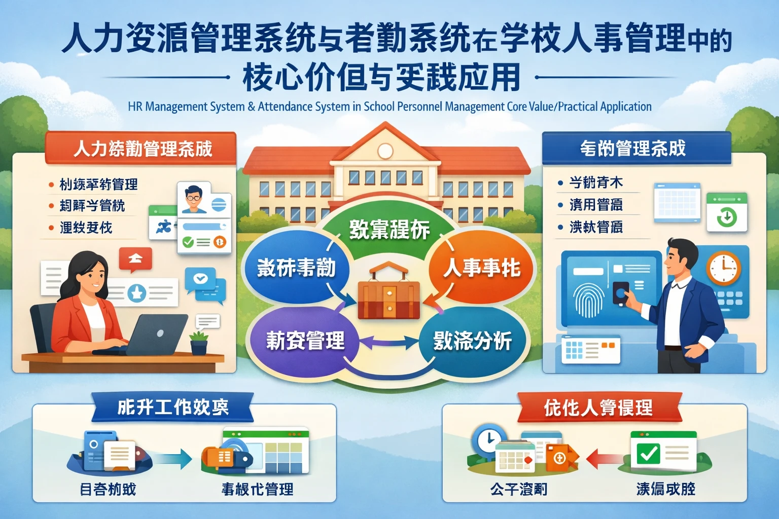 人力资源管理系统与考勤系统在学校人事管理中的核心价值与实践应用