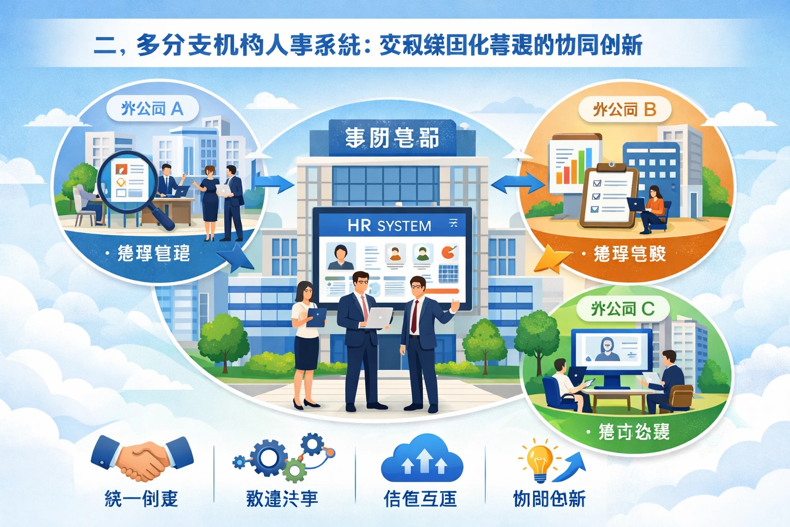 二、多分支机构人事系统：实现集团化管理的协同创新