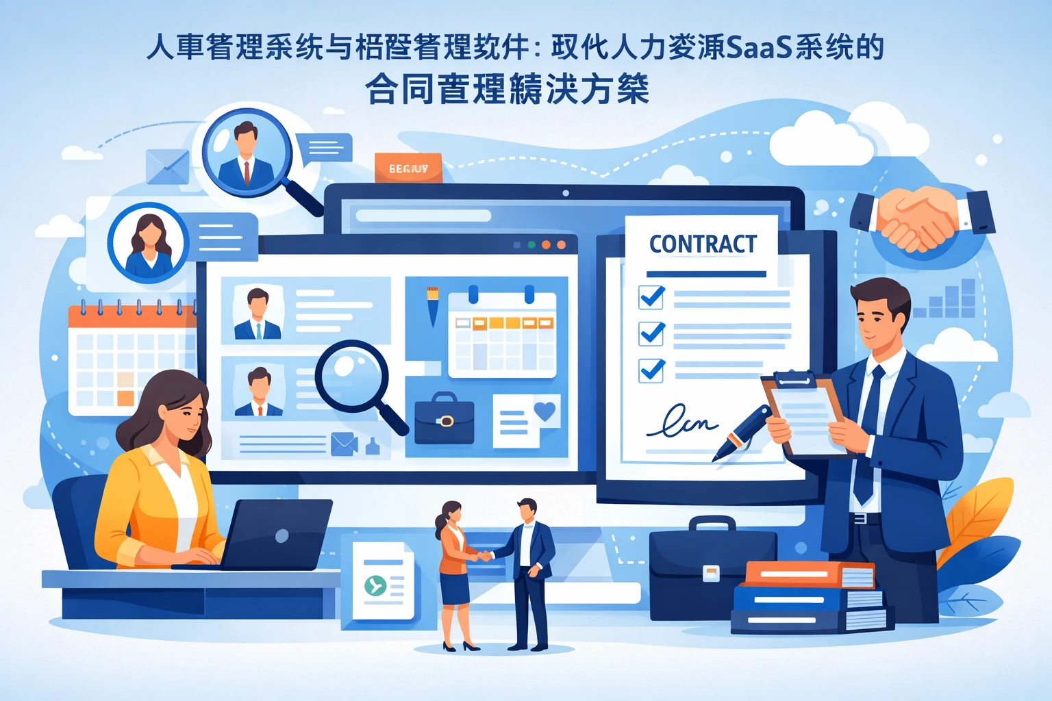 人事管理系统与招聘管理软件：现代人力资源SaaS系统的合同管理解决方案