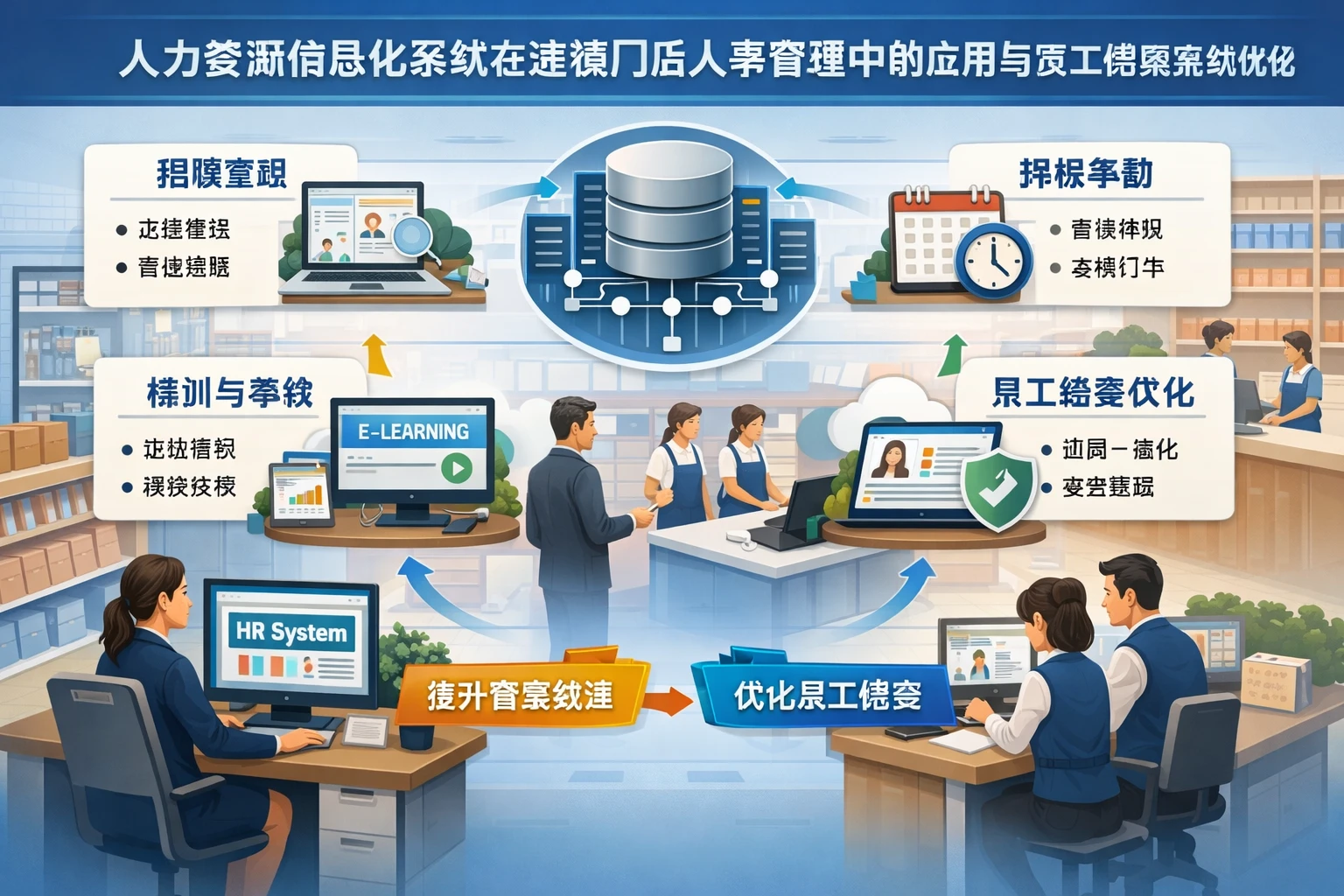 人力资源信息化系统在连锁门店人事管理中的应用与员工档案系统优化