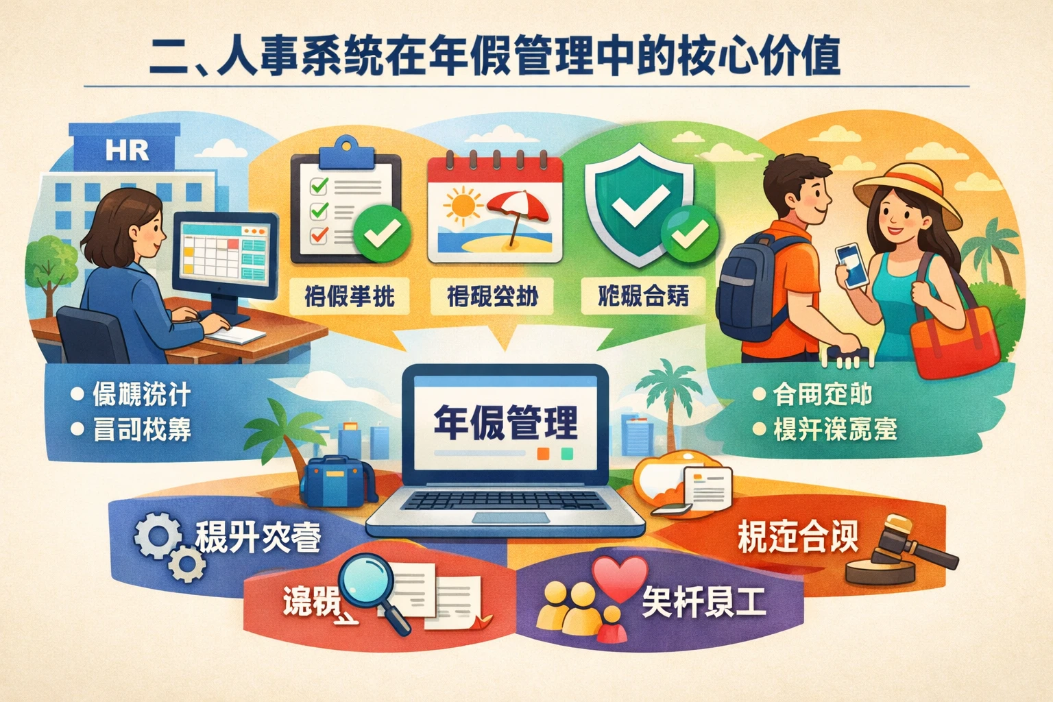二、人事系统在年假管理中的核心价值