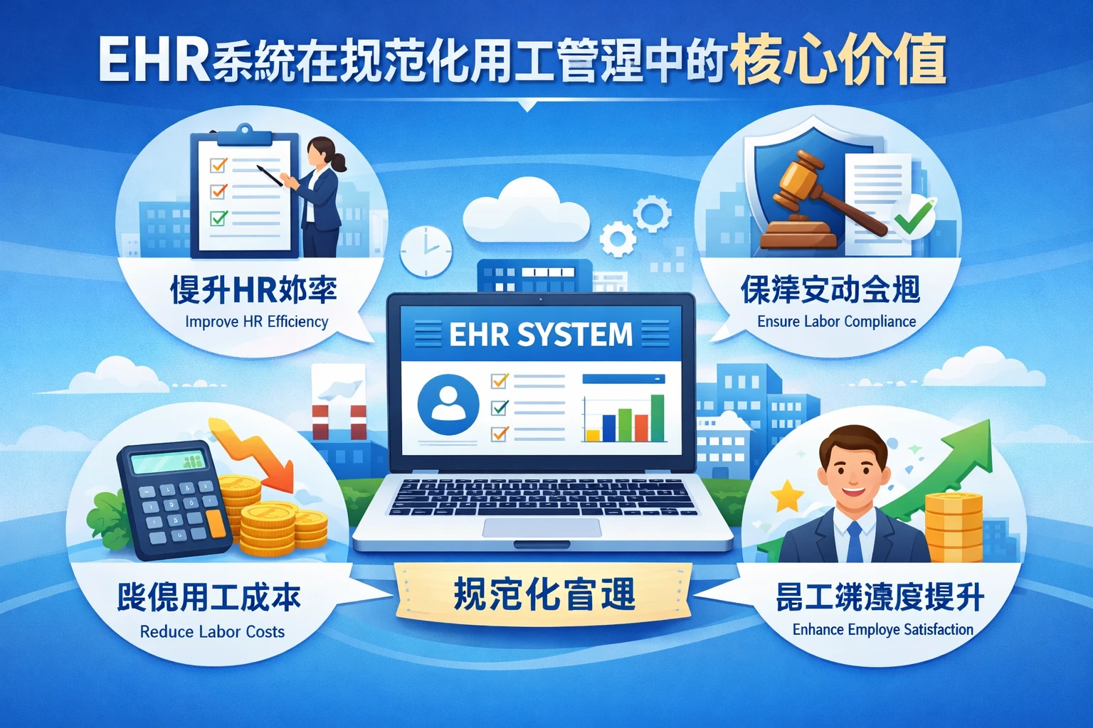 EHR系统在规范化用工管理中的核心价值