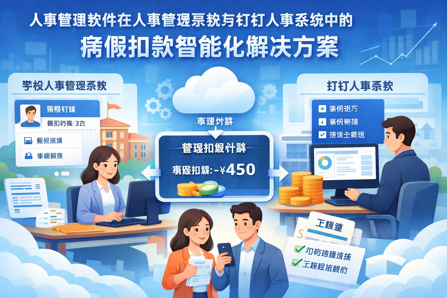 人事管理软件在学校人事管理系统与钉钉人事系统中的病假扣款智能化解决方案