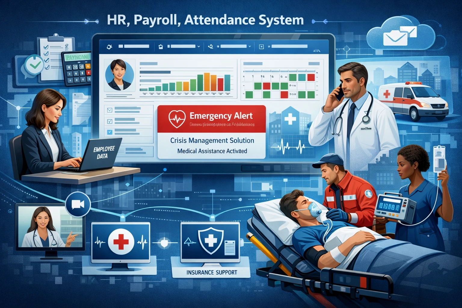 人力资源数字化转型下的人事工资考勤一体化系统：应对突发员工医疗危机的解决方案