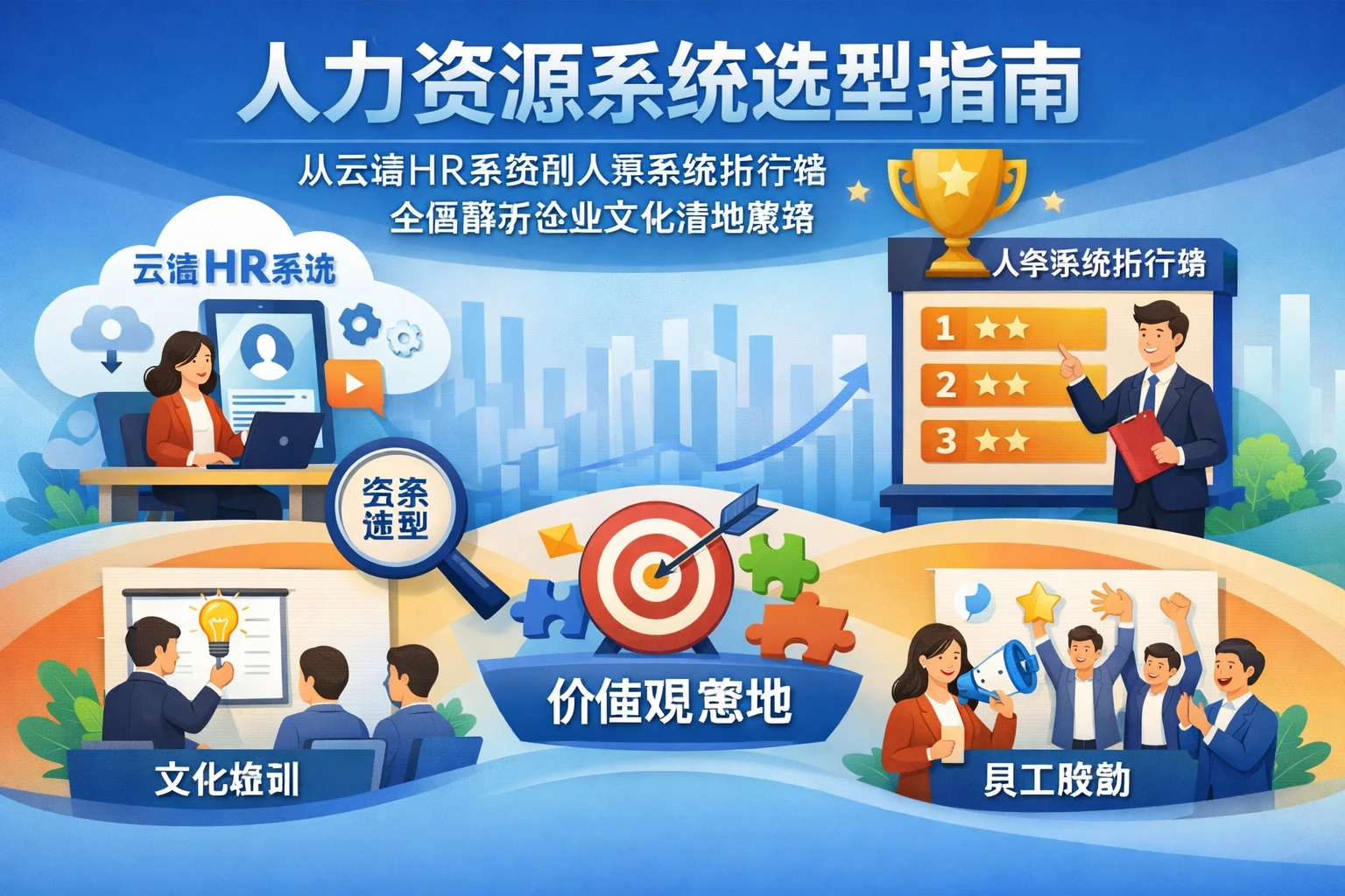 人力资源系统选型指南：从云端HR系统到人事系统排行榜，全面解析企业文化落地策略