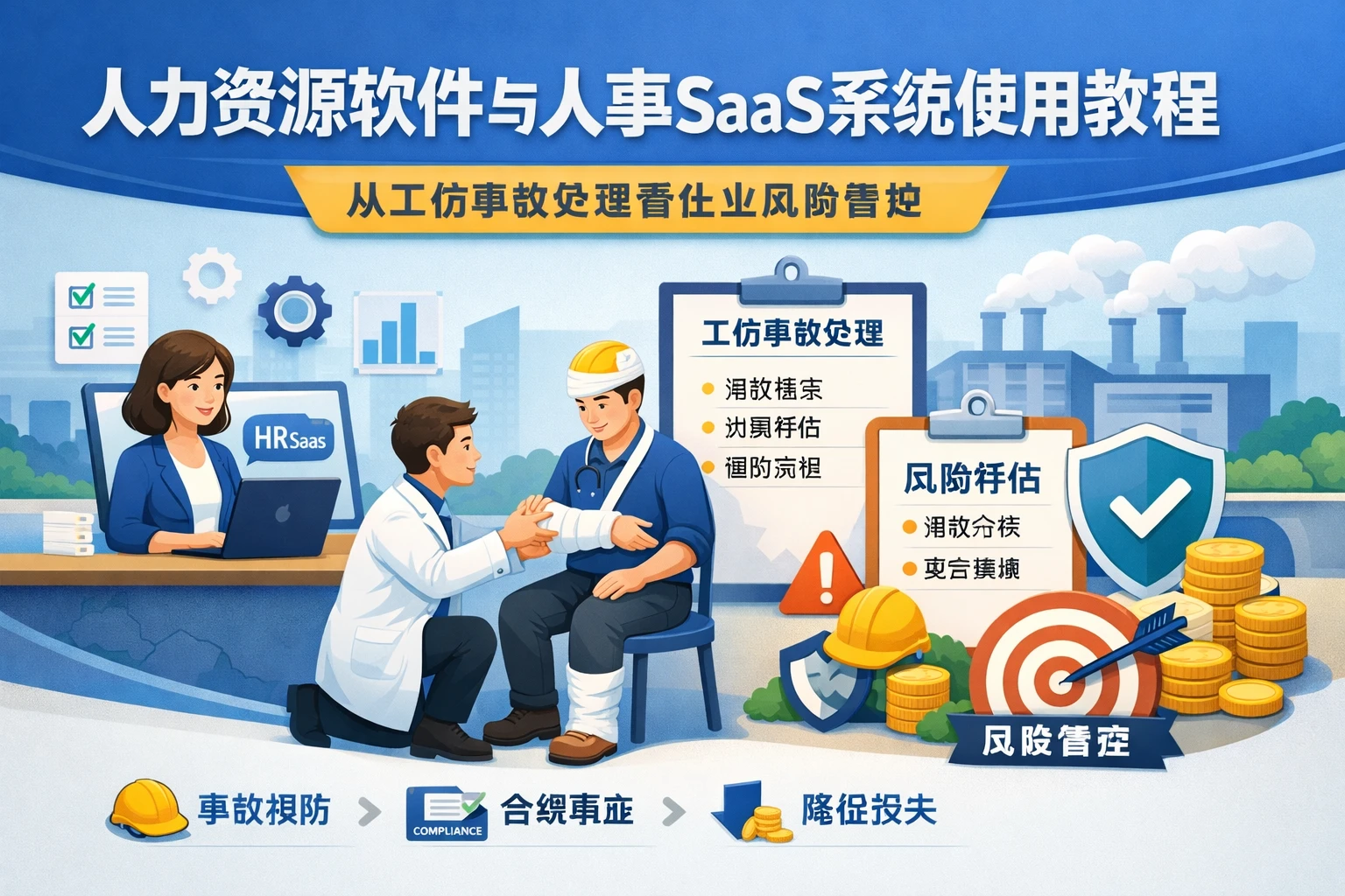 人力资源软件与人事SaaS系统使用教程：从工伤事故处理看企业风险管控