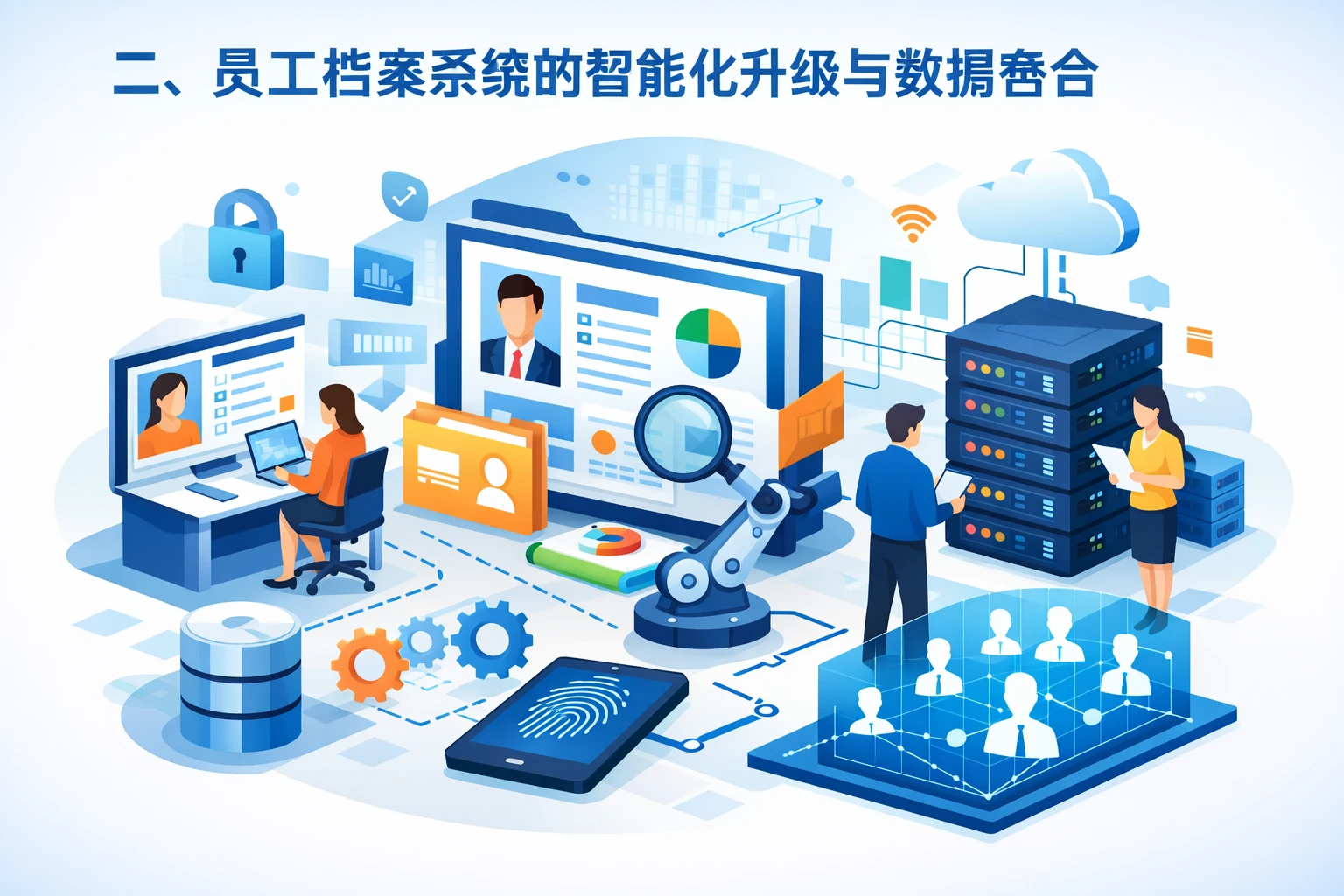 二、员工档案系统的智能化升级与数据整合