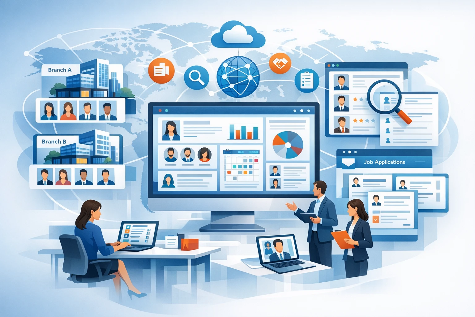 现代企业人力资源软件：多分支机构人事系统与招聘管理软件的整合之道