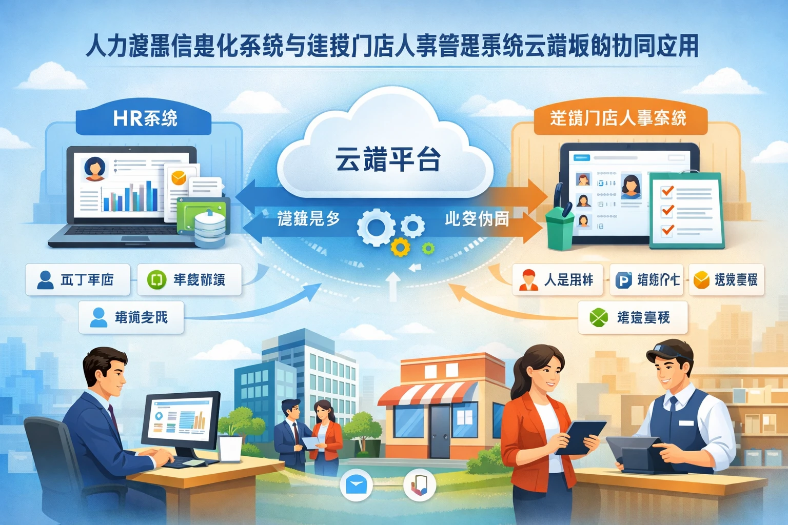 人力资源信息化系统与连锁门店人事管理系统云端版的协同应用