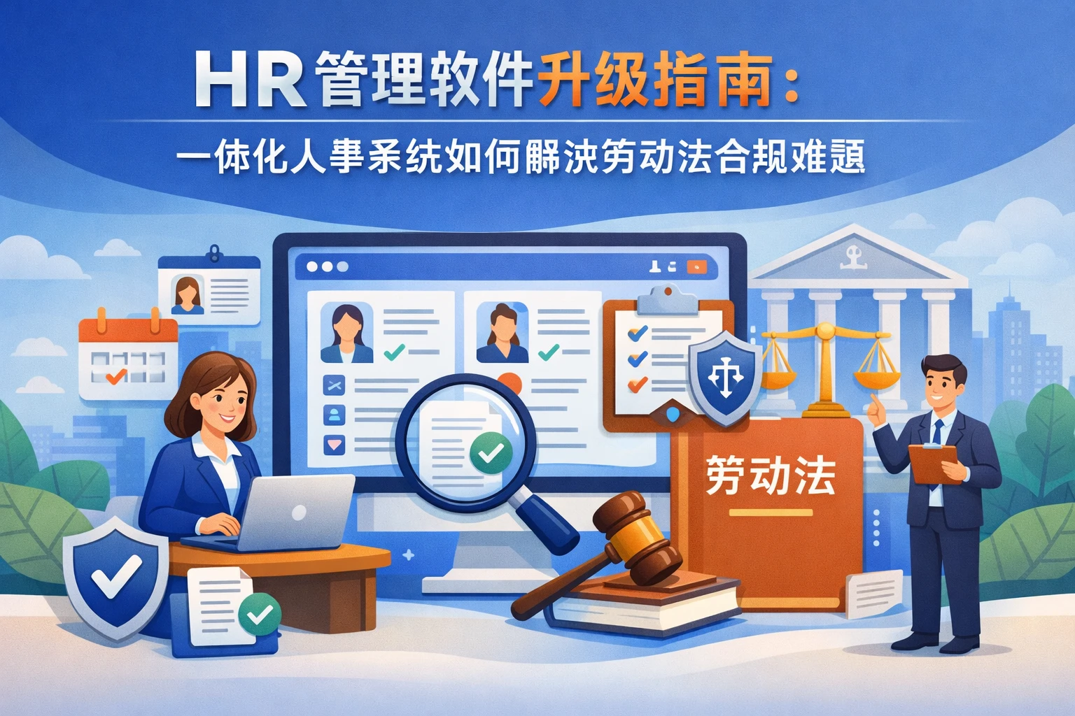 HR管理软件升级指南:一体化人事系统如何解决劳动法合规难题