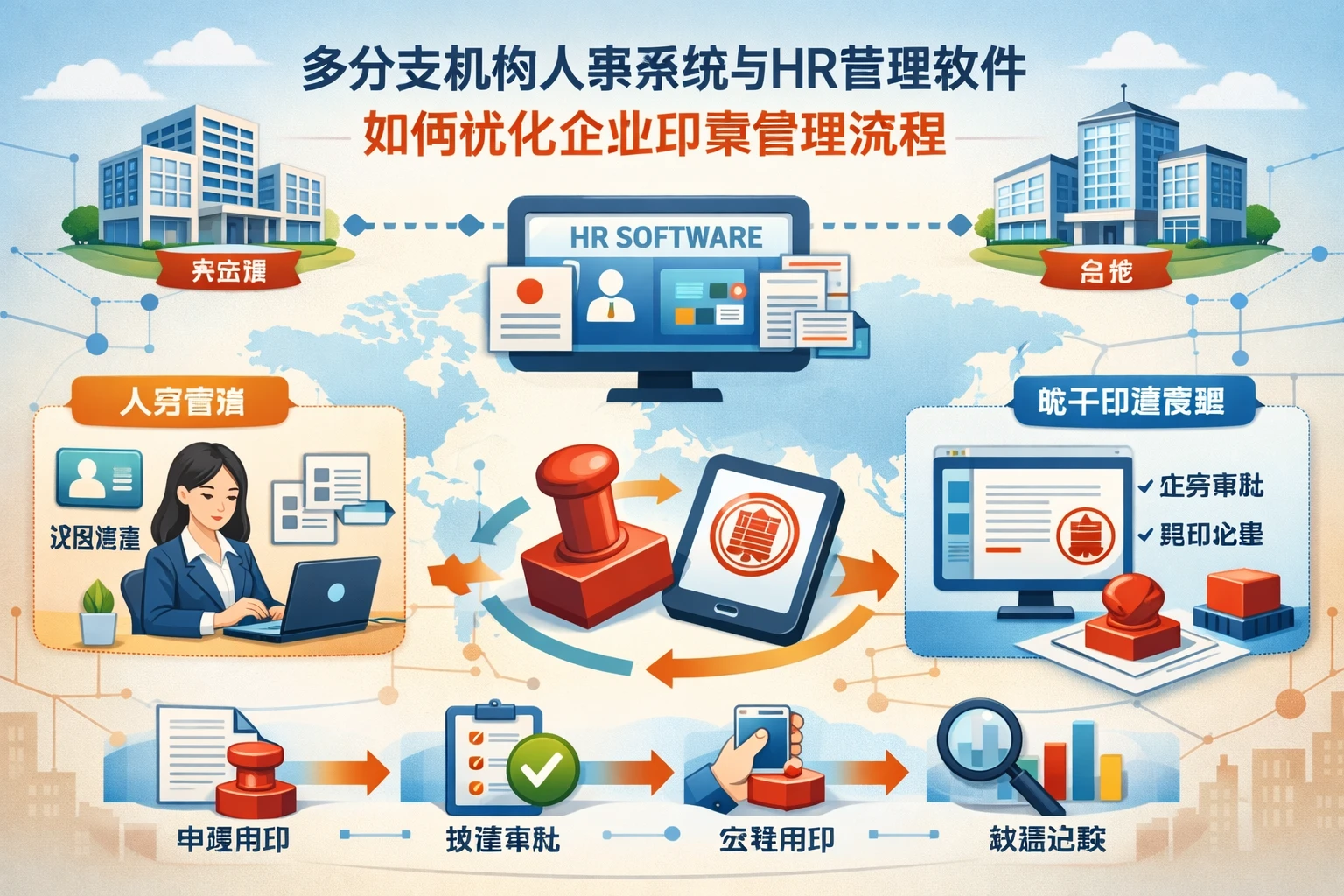 多分支机构人事系统与HR管理软件如何优化企业印章管理流程