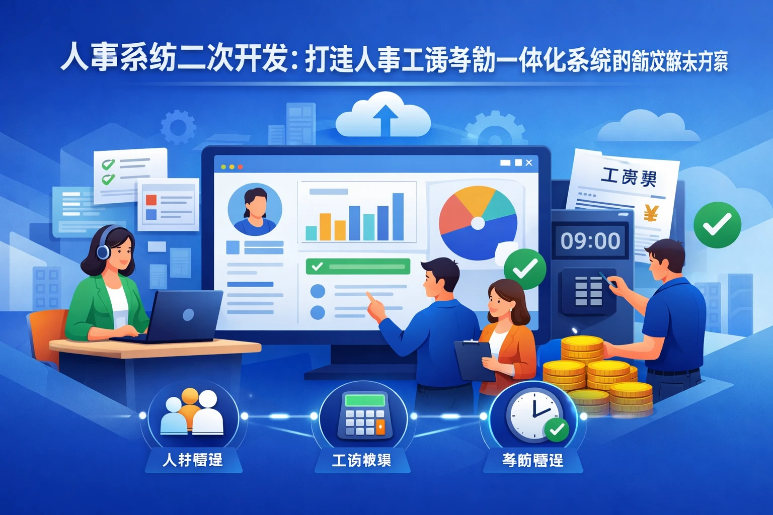 人事系统二次开发：打造人事工资考勤一体化系统的高效解决方案