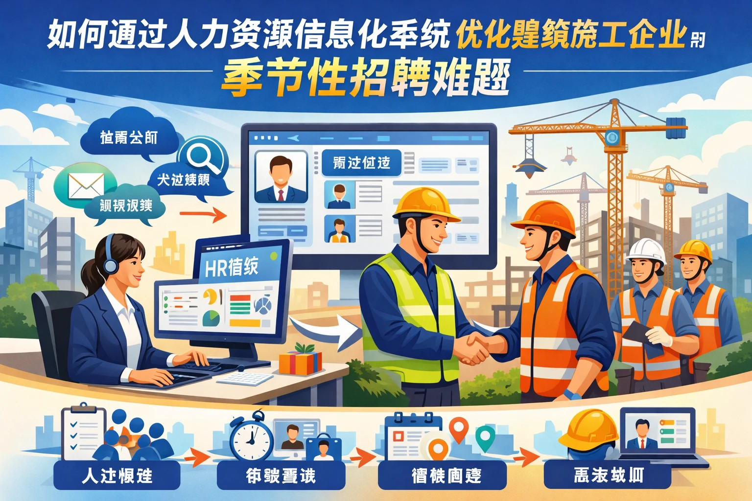 如何通过人力资源信息化系统优化建筑施工企业的季节性招聘难题