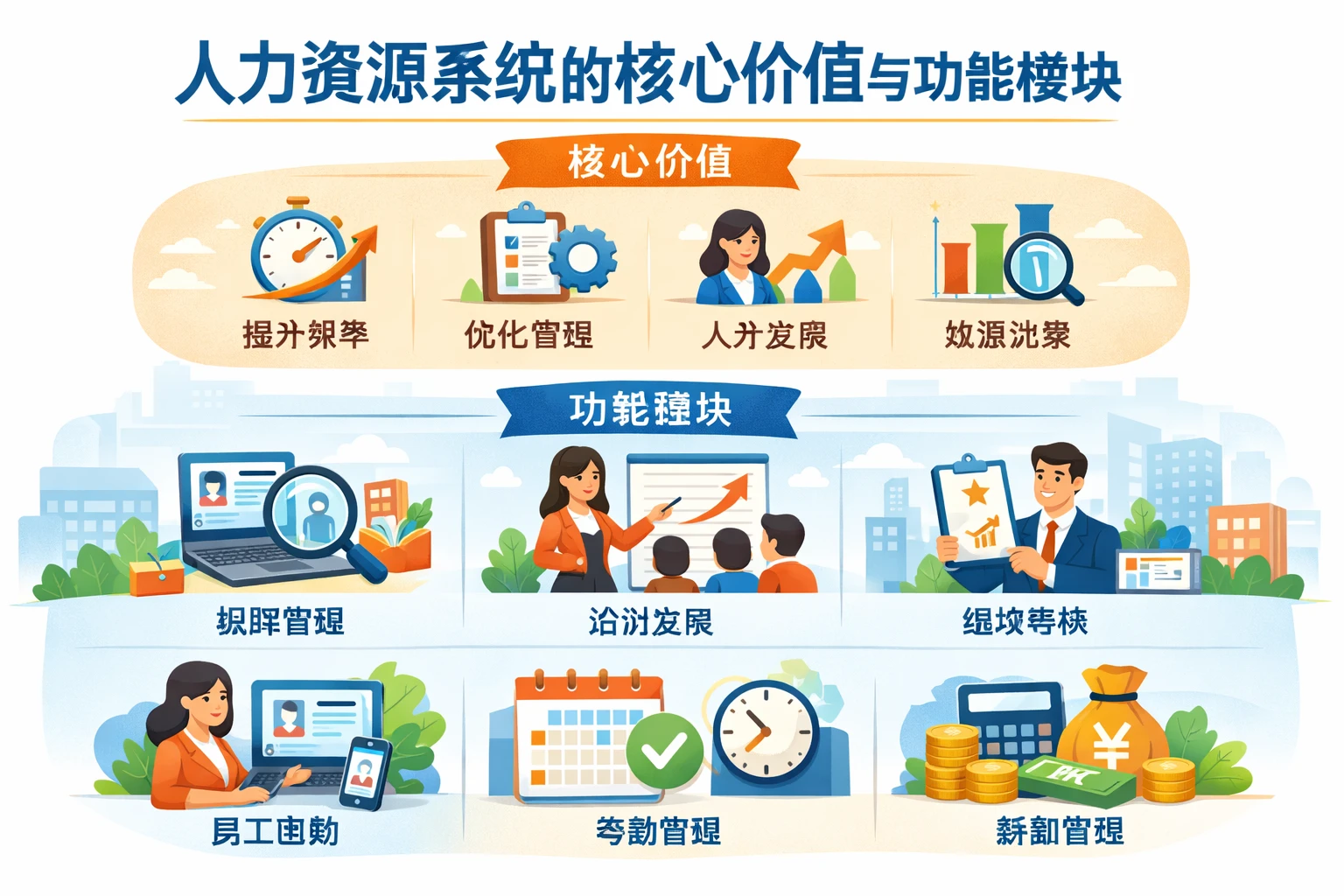 人力资源系统的核心价值与功能模块