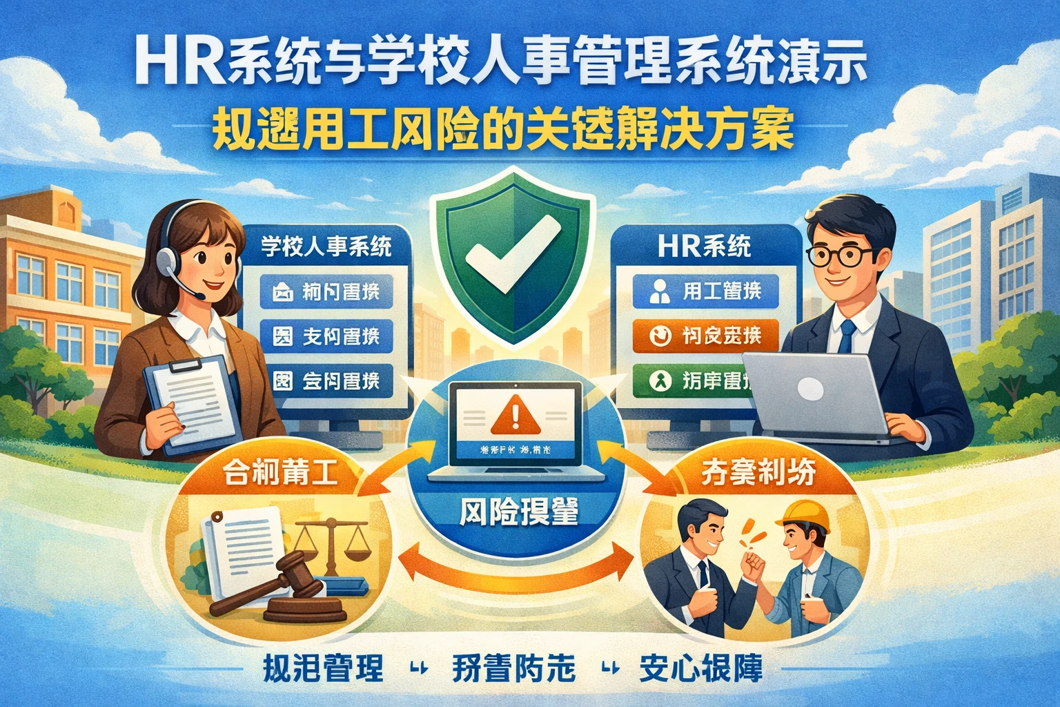 HR系统与学校人事管理系统演示:规避用工风险的关键解决方案